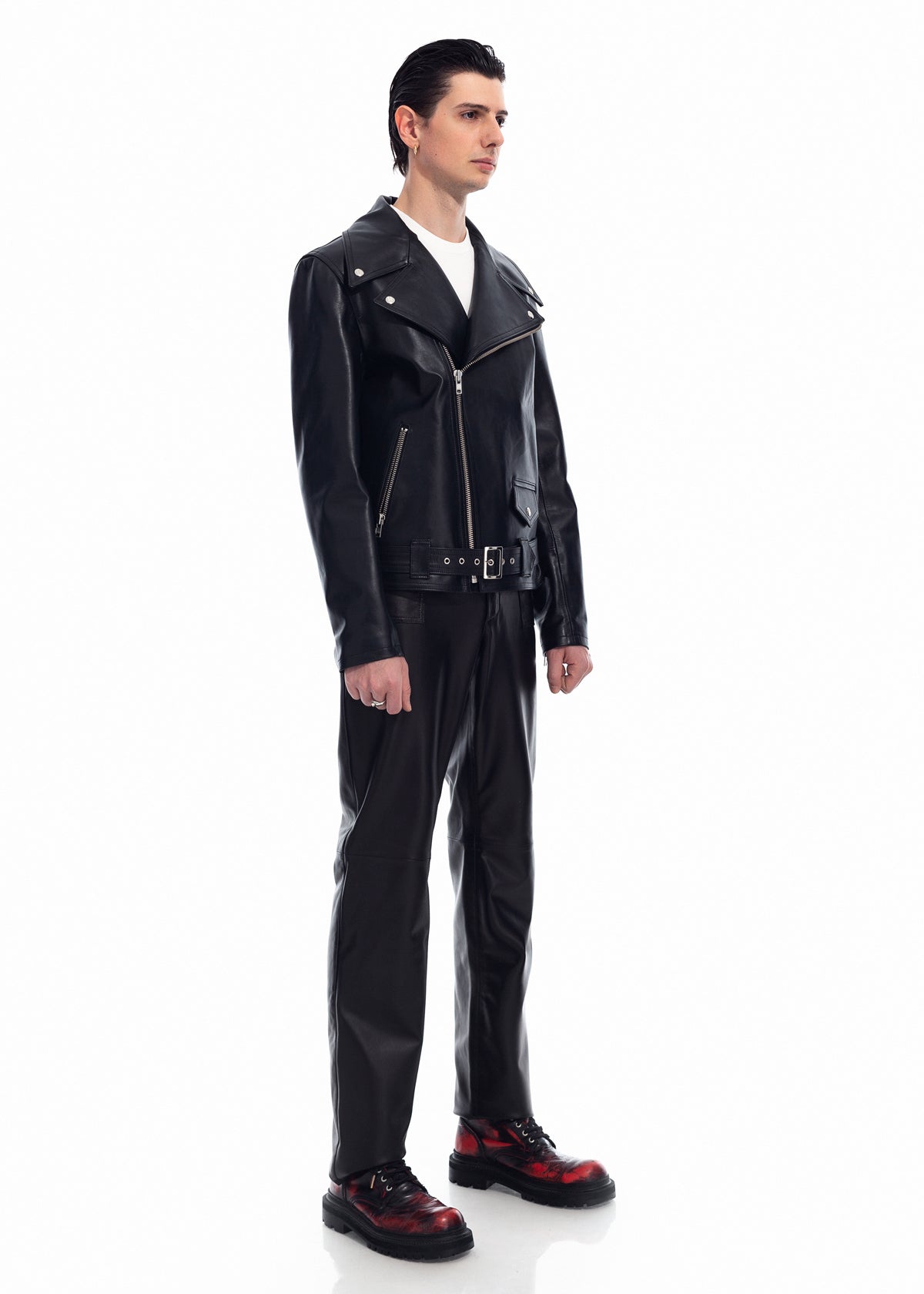 Black Leather Biker Jacket