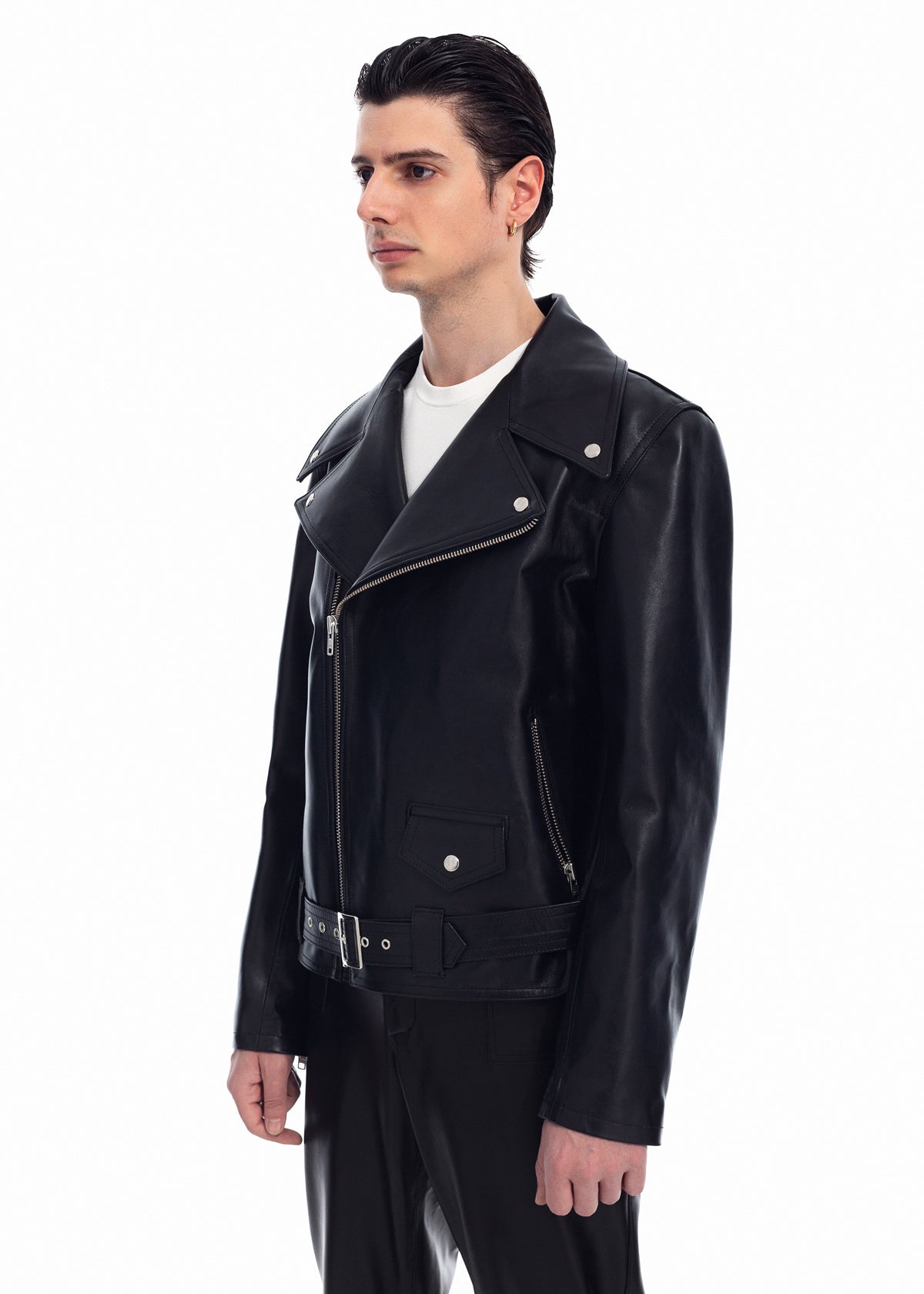 Black Leather Biker Jacket