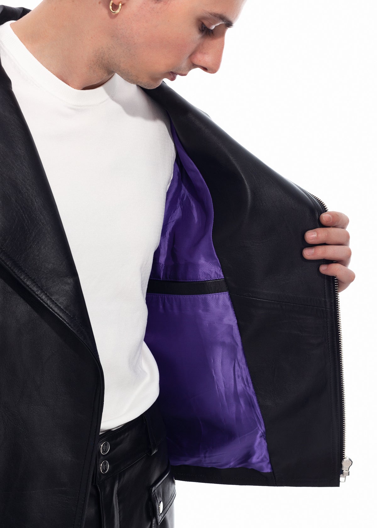 Black Leather Biker Jacket