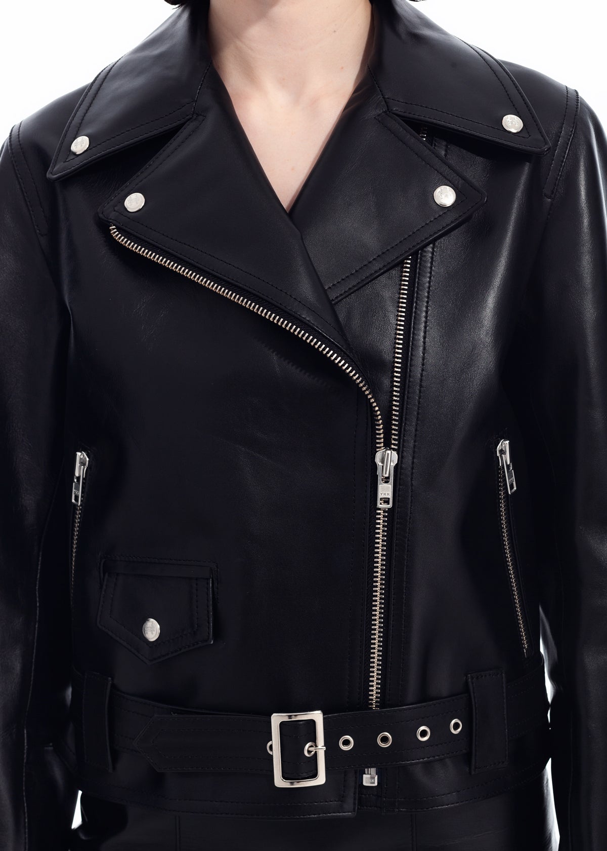 Black Leather Biker Jacket