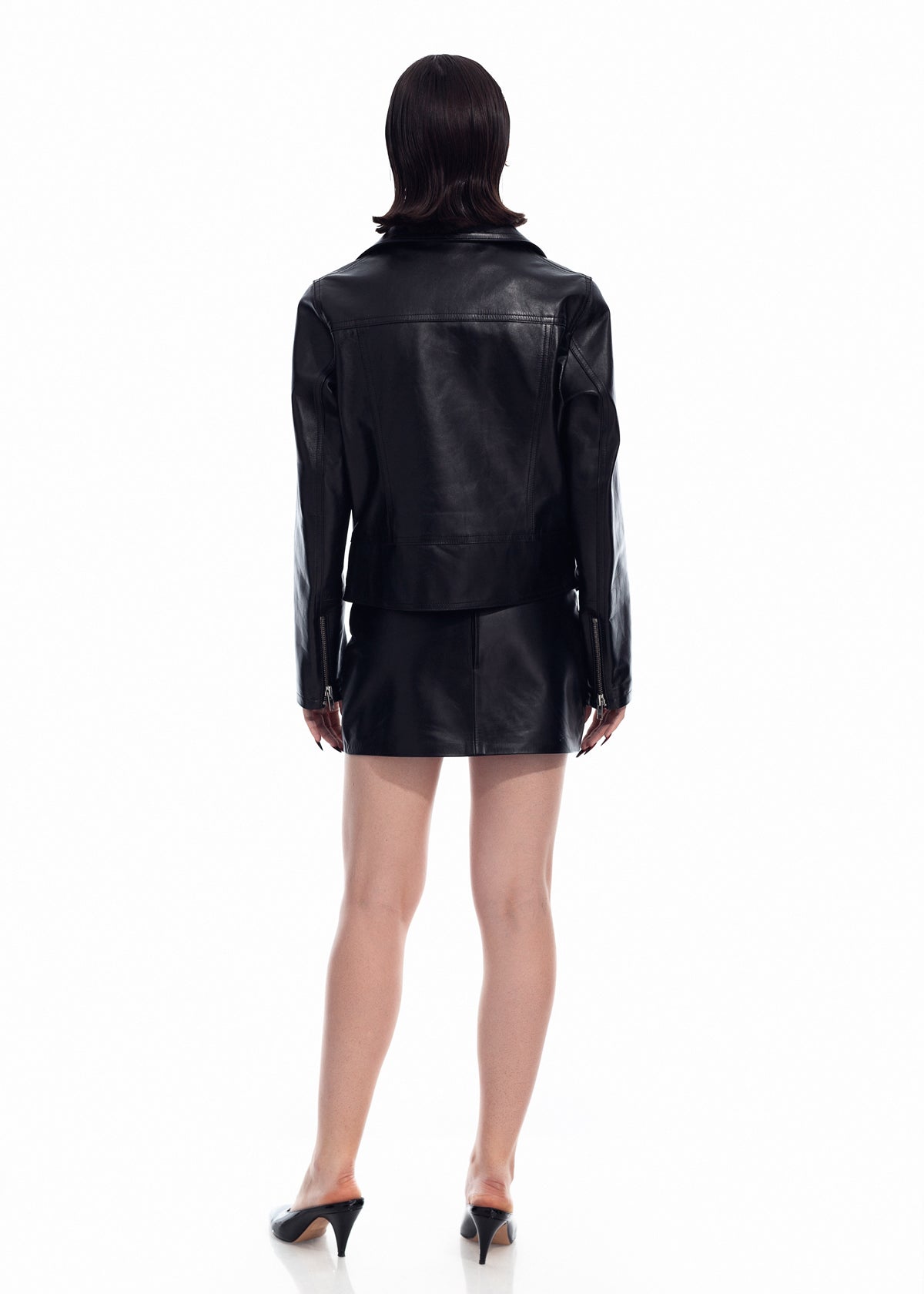 Black Leather Biker Jacket