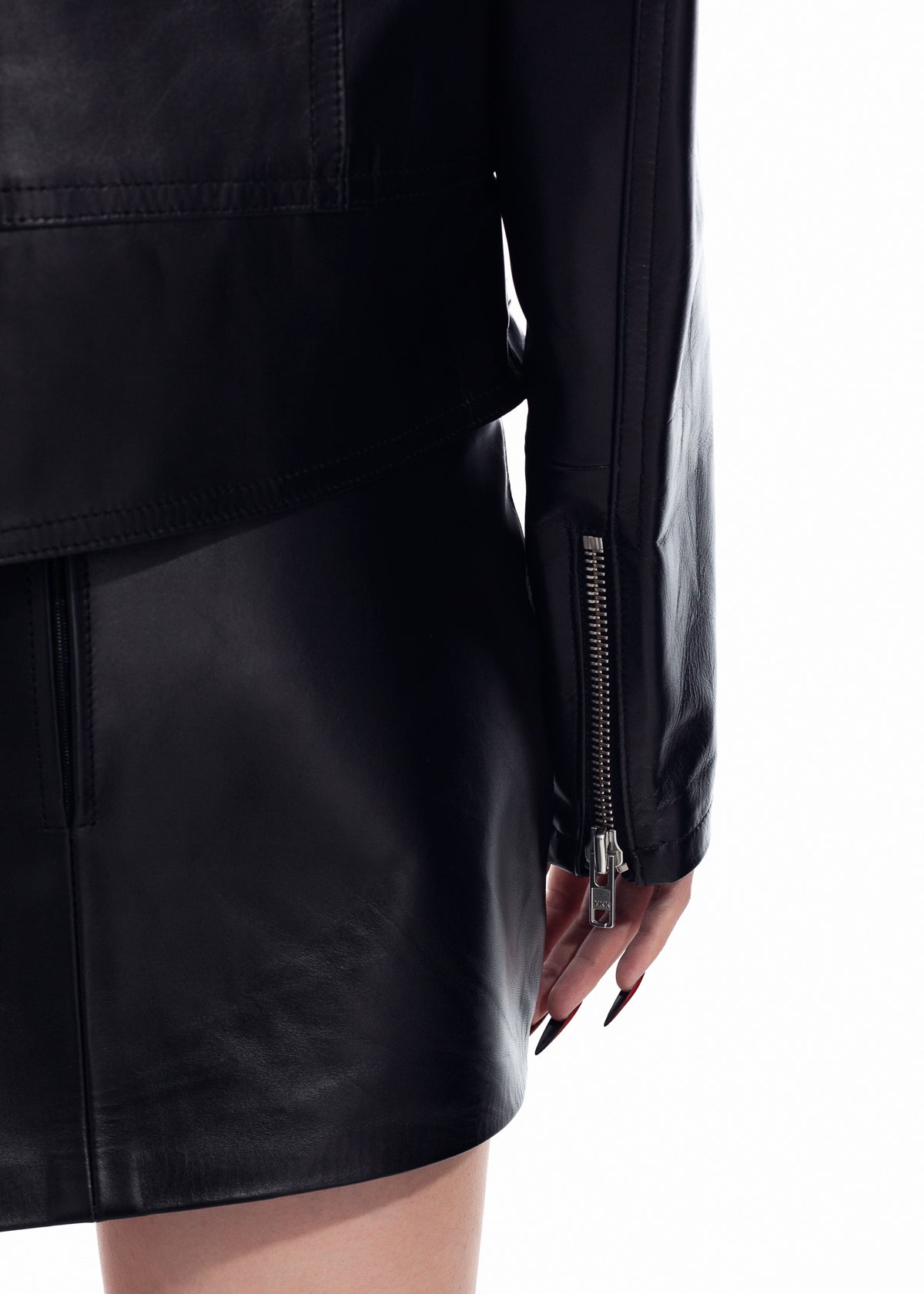 Black Leather Biker Jacket