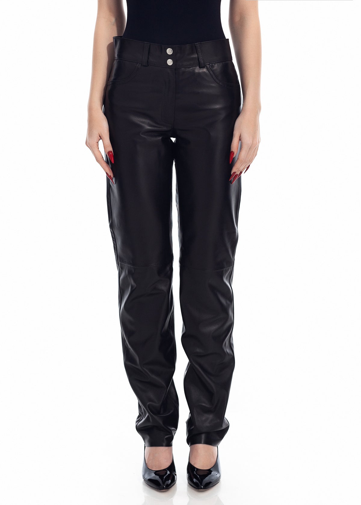 Black Leather Trousers