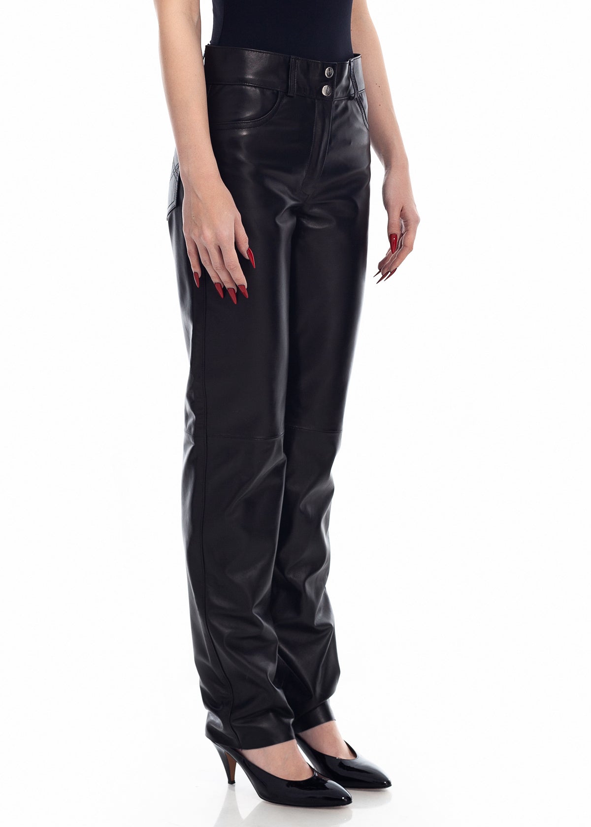 Black Leather Trousers