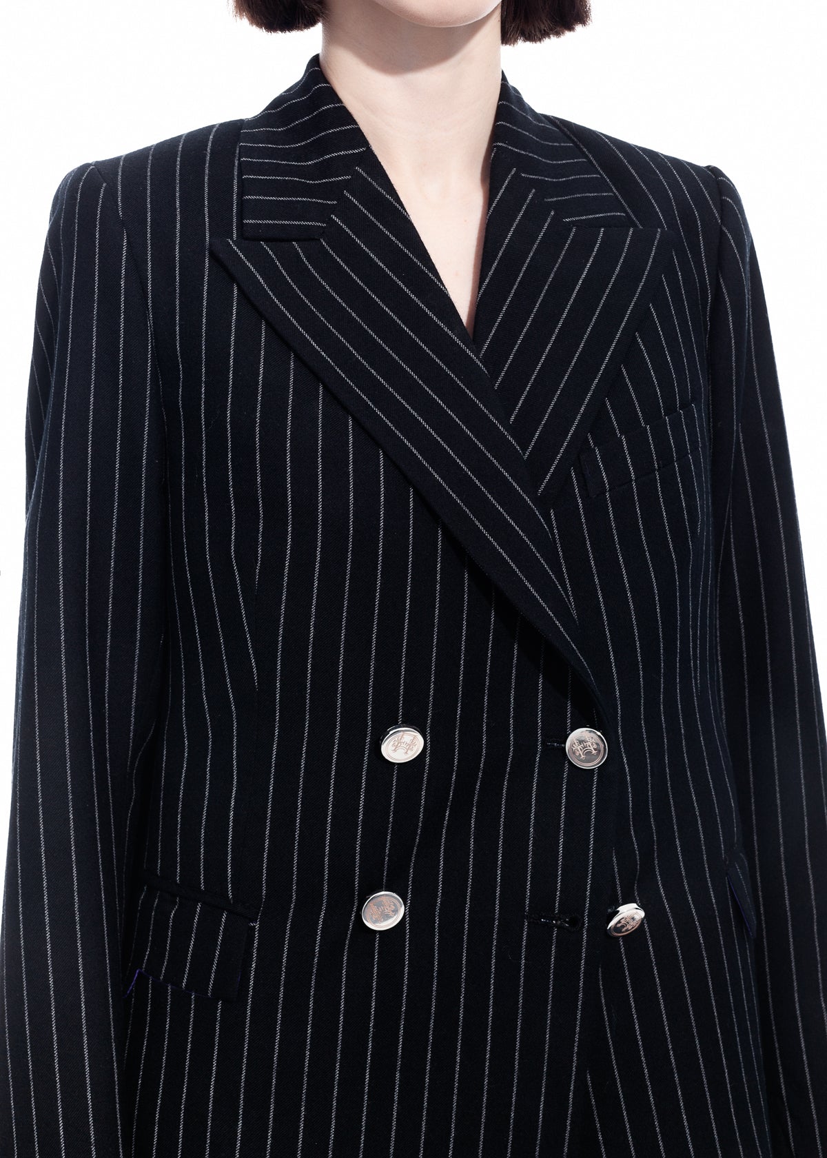 Double-breasted Pinstripe Suit