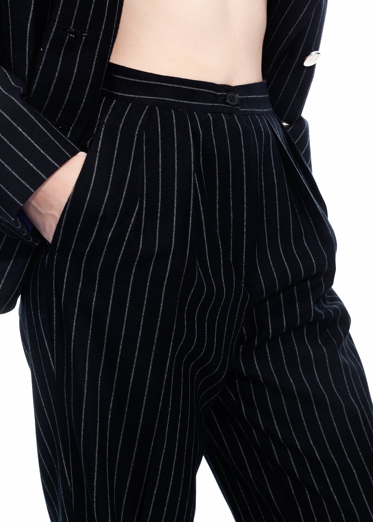 Double-breasted Pinstripe Suit