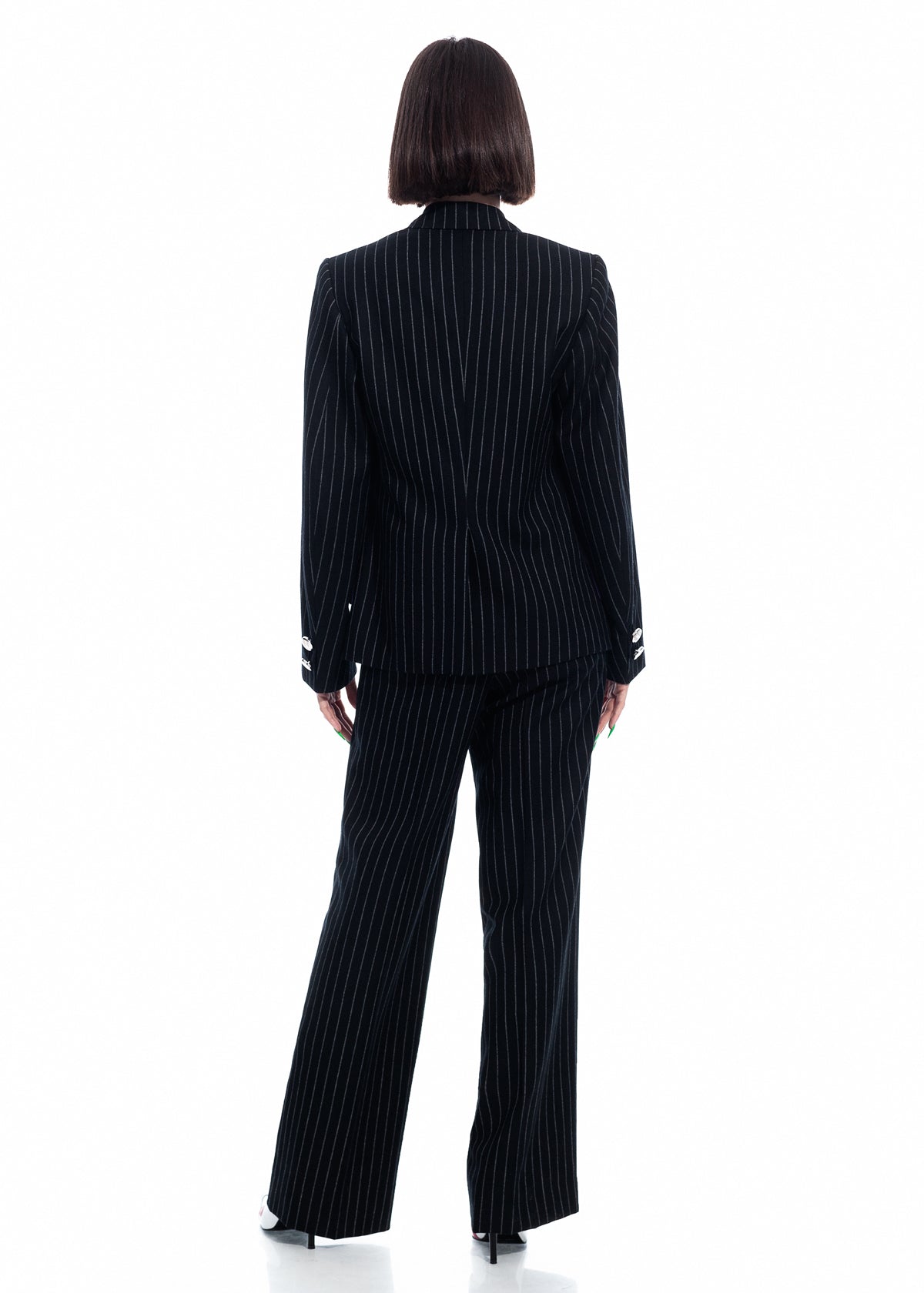 Double-breasted Pinstripe Suit