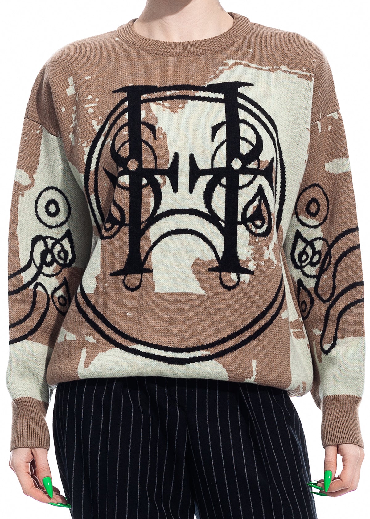 Tearless Beige Cashwool Sweater