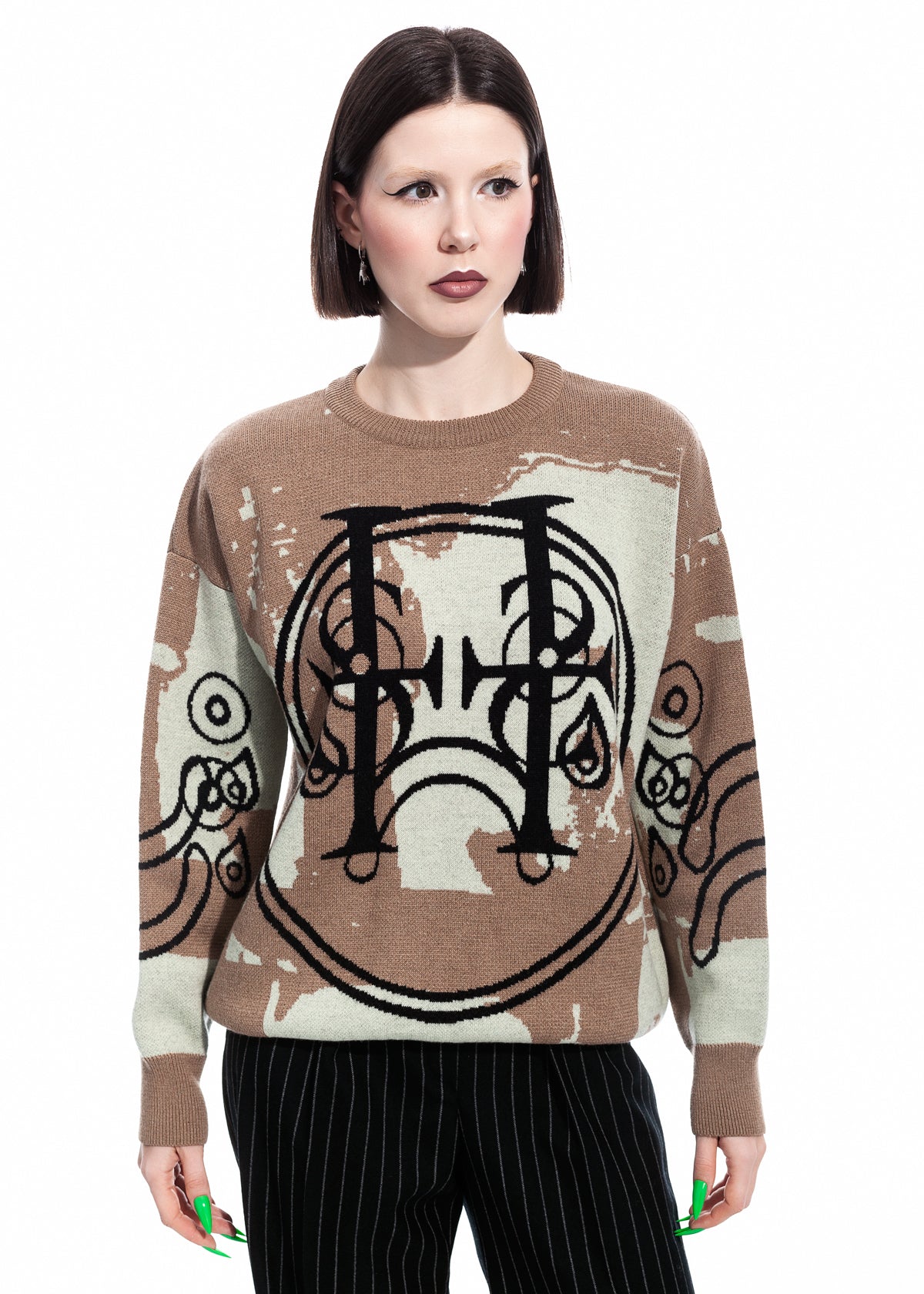 Tearless Beige Cashwool Sweater