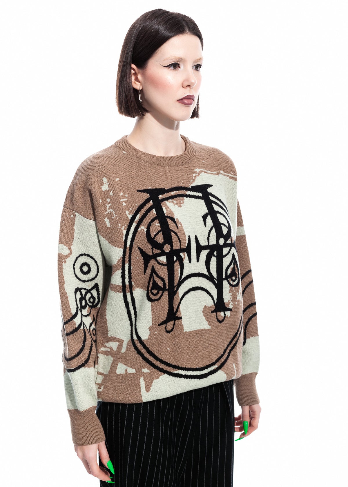 Tearless Beige Cashwool Sweater