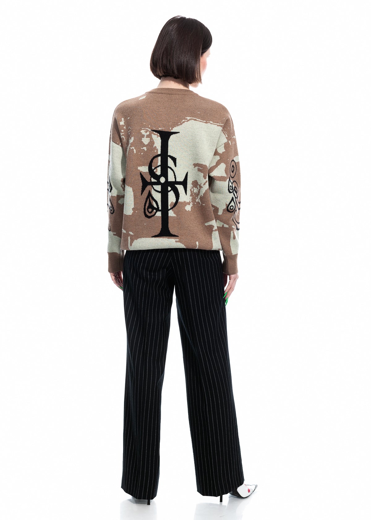 Tearless Beige Cashwool Sweater