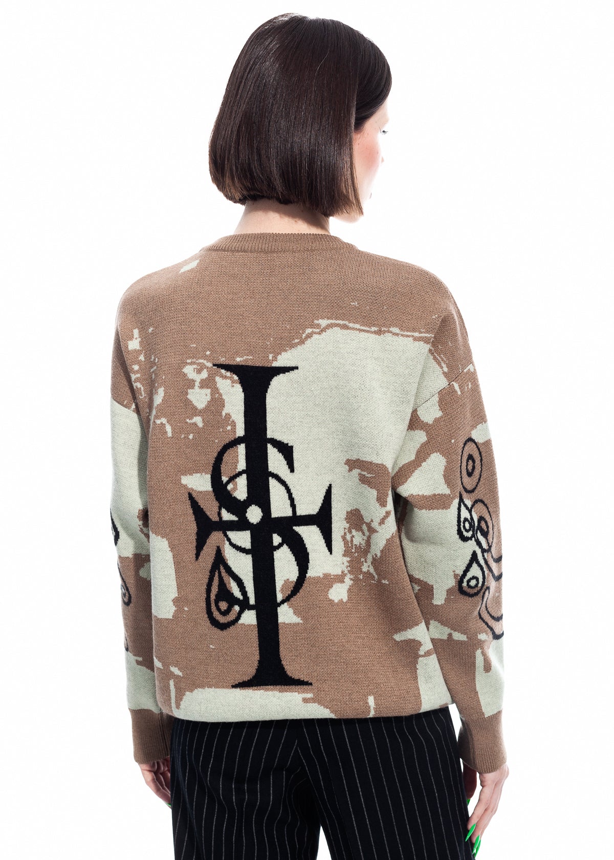 Tearless Beige Cashwool Sweater