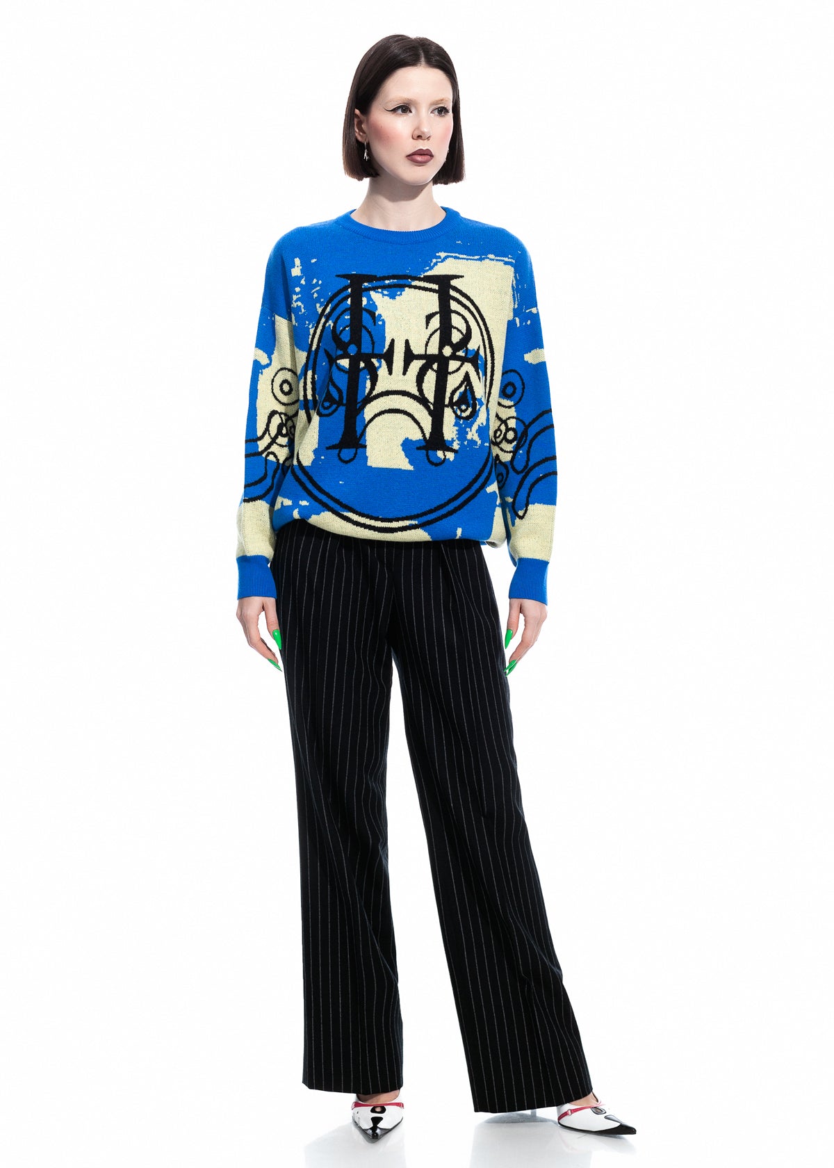 Tearless Blue Cashwool Sweater