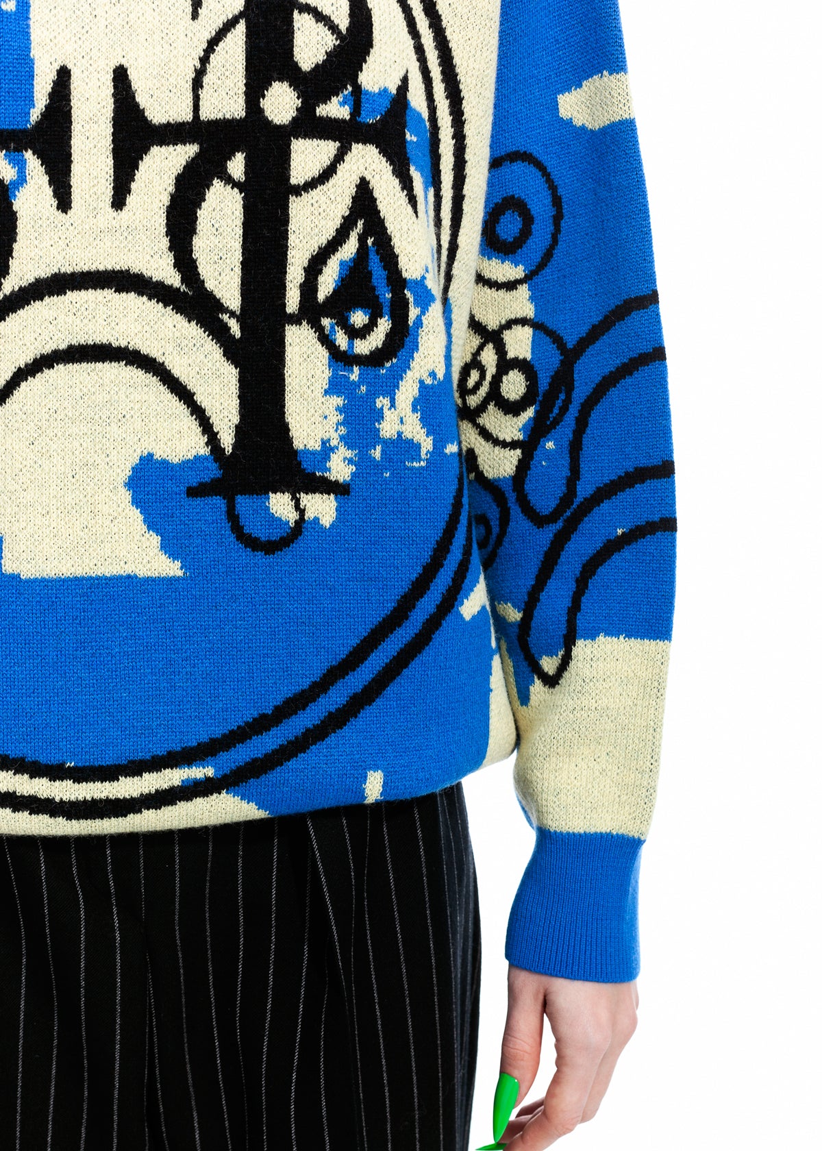 Tearless Blue Cashwool Sweater