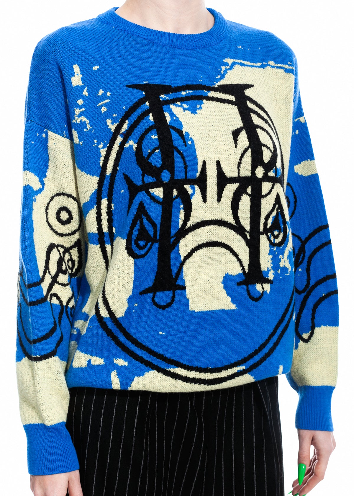 Tearless Blue Cashwool Sweater
