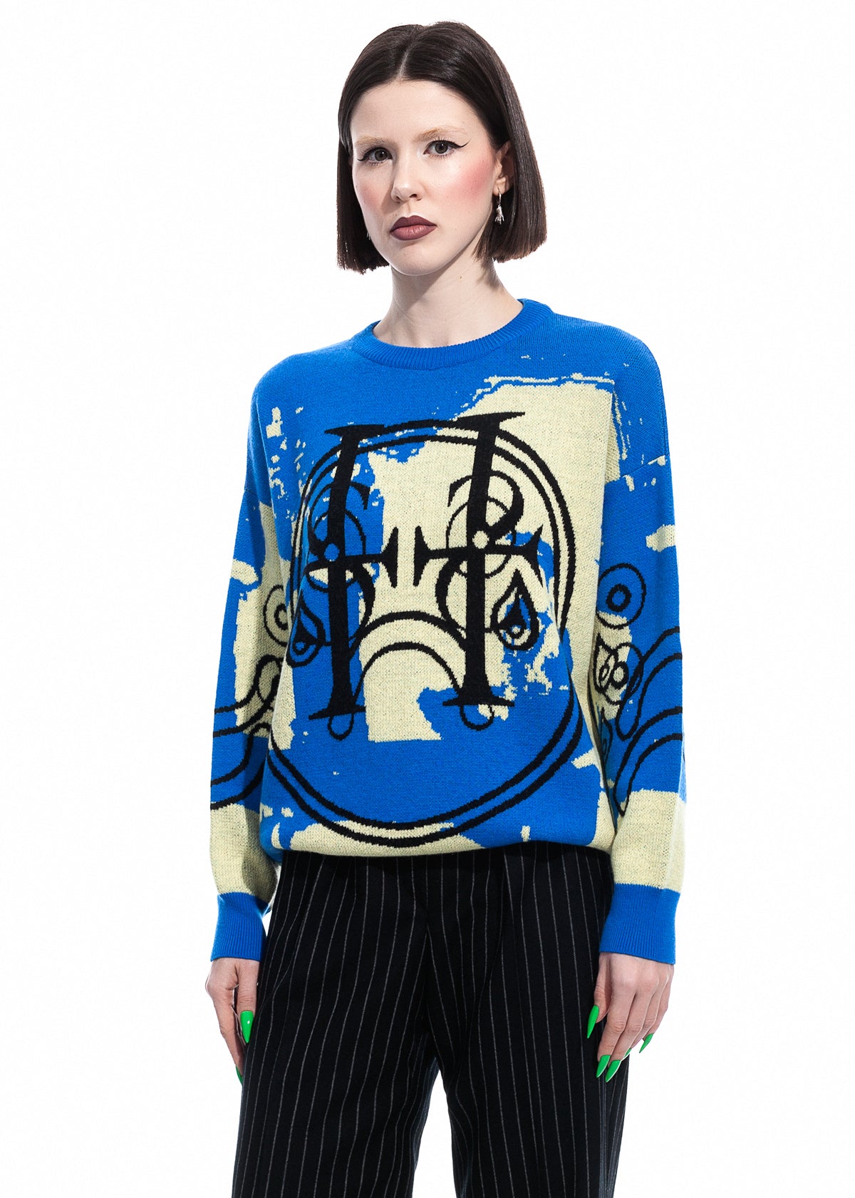 Tearless Blue Cashwool Sweater