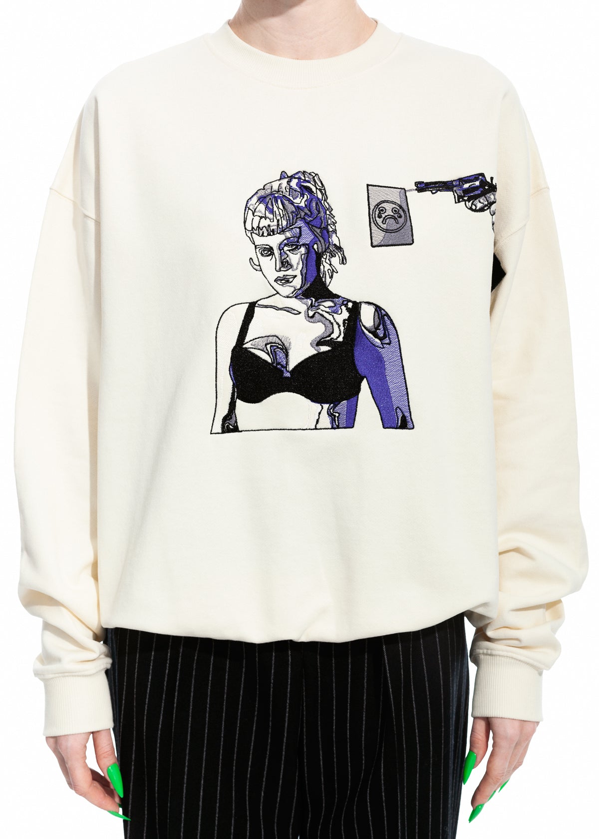 Tearless Highway Organic Cotton Crew Neck Sweater