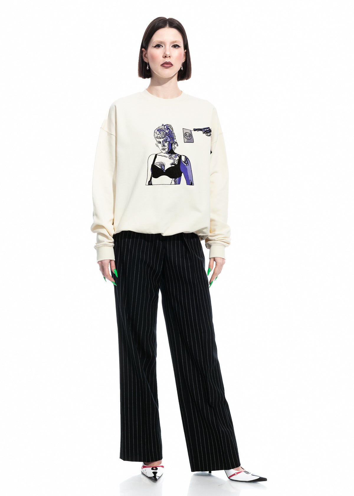 Tearless Highway Organic Cotton Crew Neck Sweater