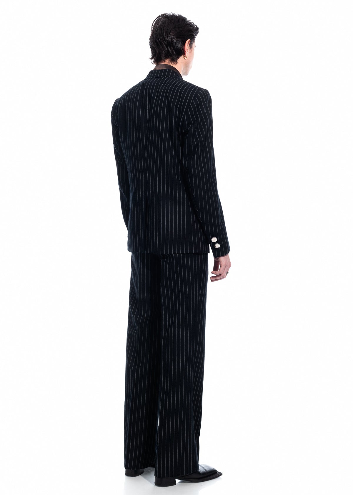 Double-breasted Pinstripe Suit