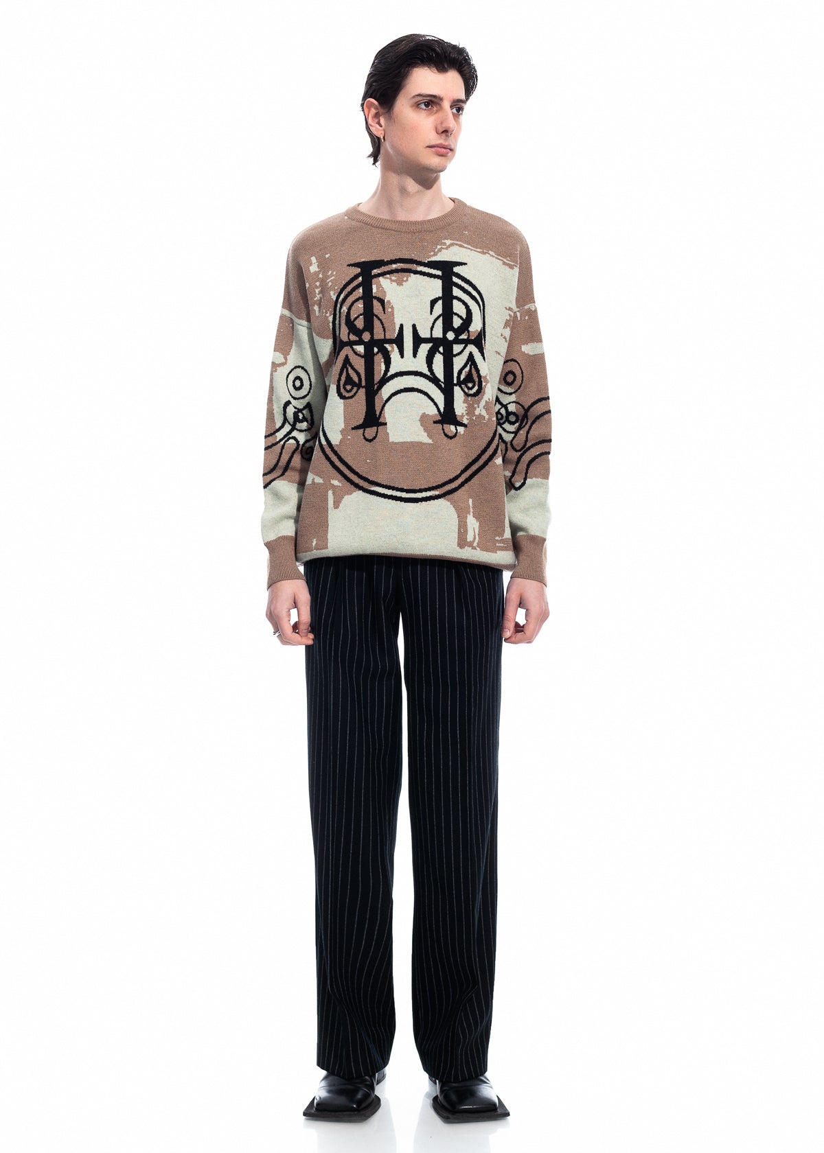 Tearless Beige Cashwool Sweater