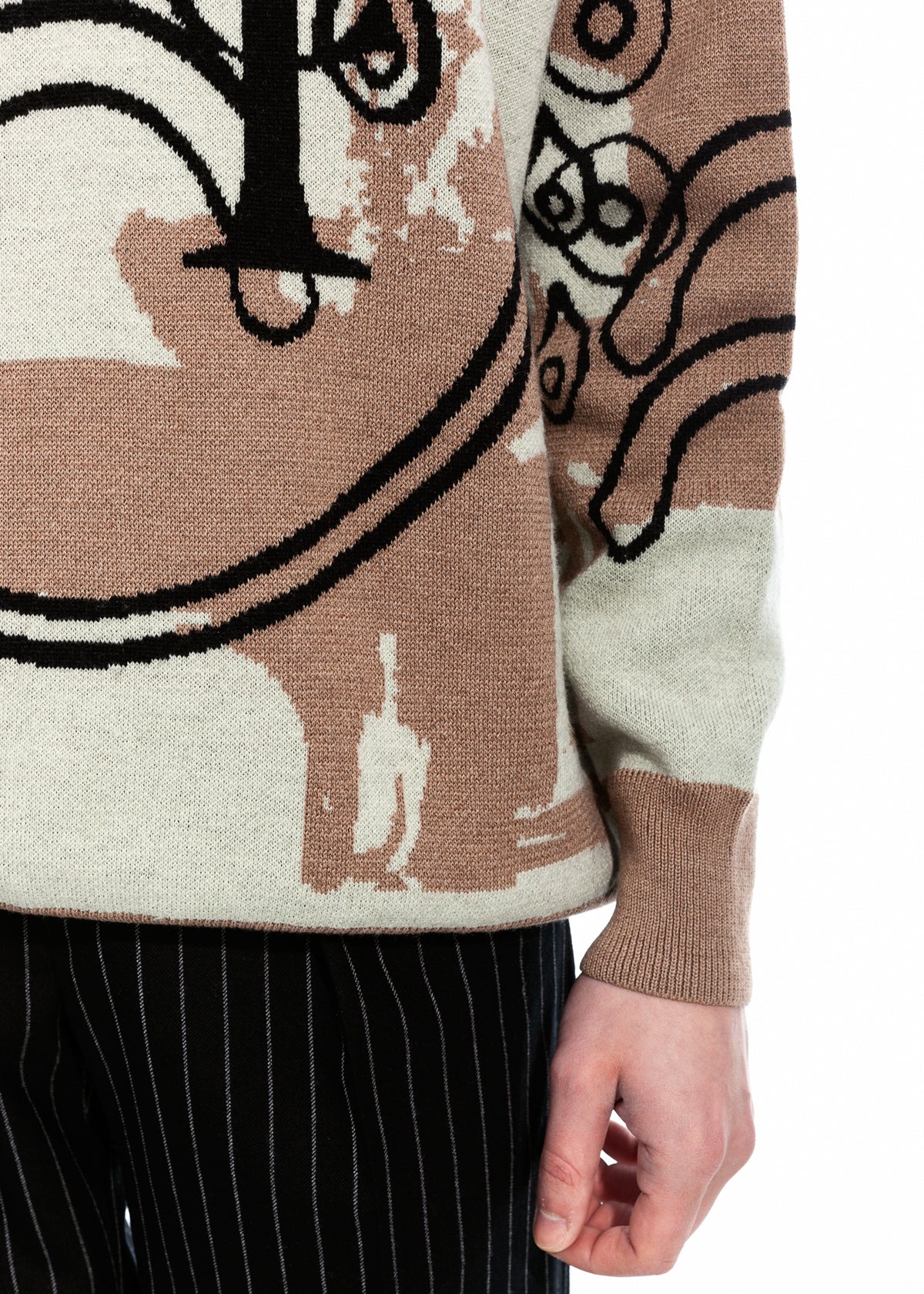 Tearless Beige Cashwool Sweater