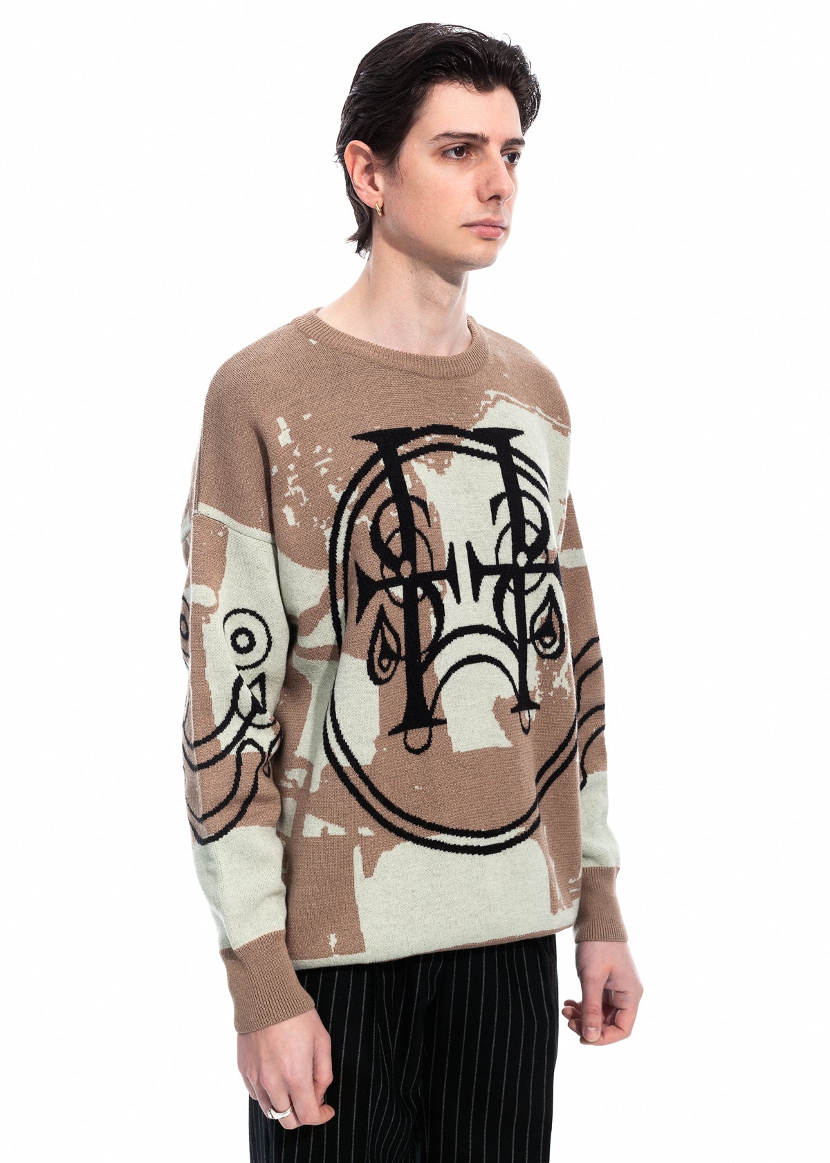 Tearless Beige Cashwool Sweater