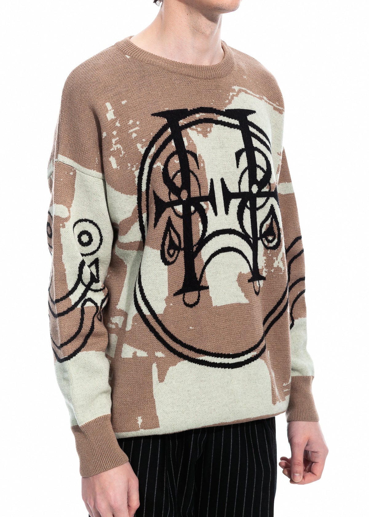 Tearless Beige Cashwool Sweater
