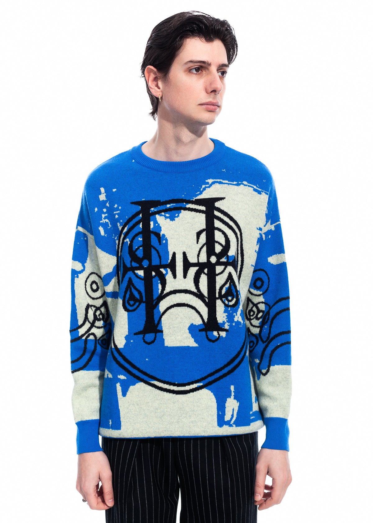 Tearless Blue Cashwool Sweater