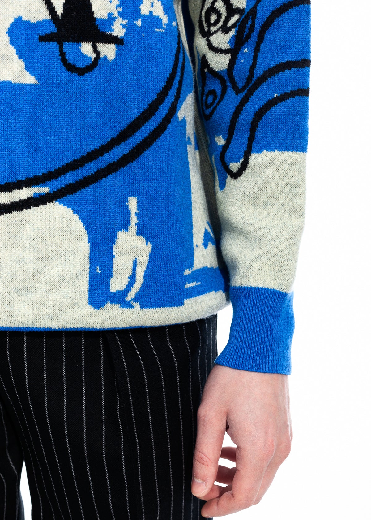 Tearless Blue Cashwool Sweater