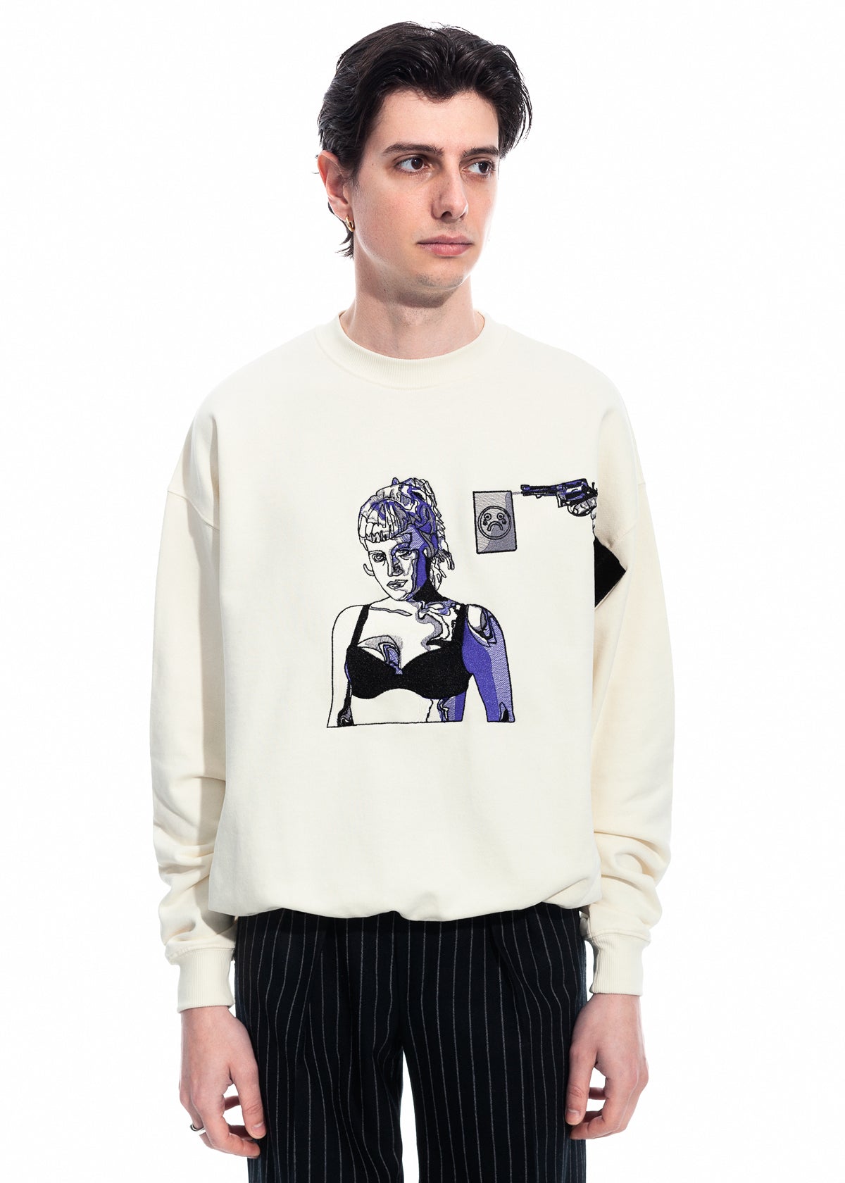 Tearless Highway Organic Cotton Crew Neck Sweater
