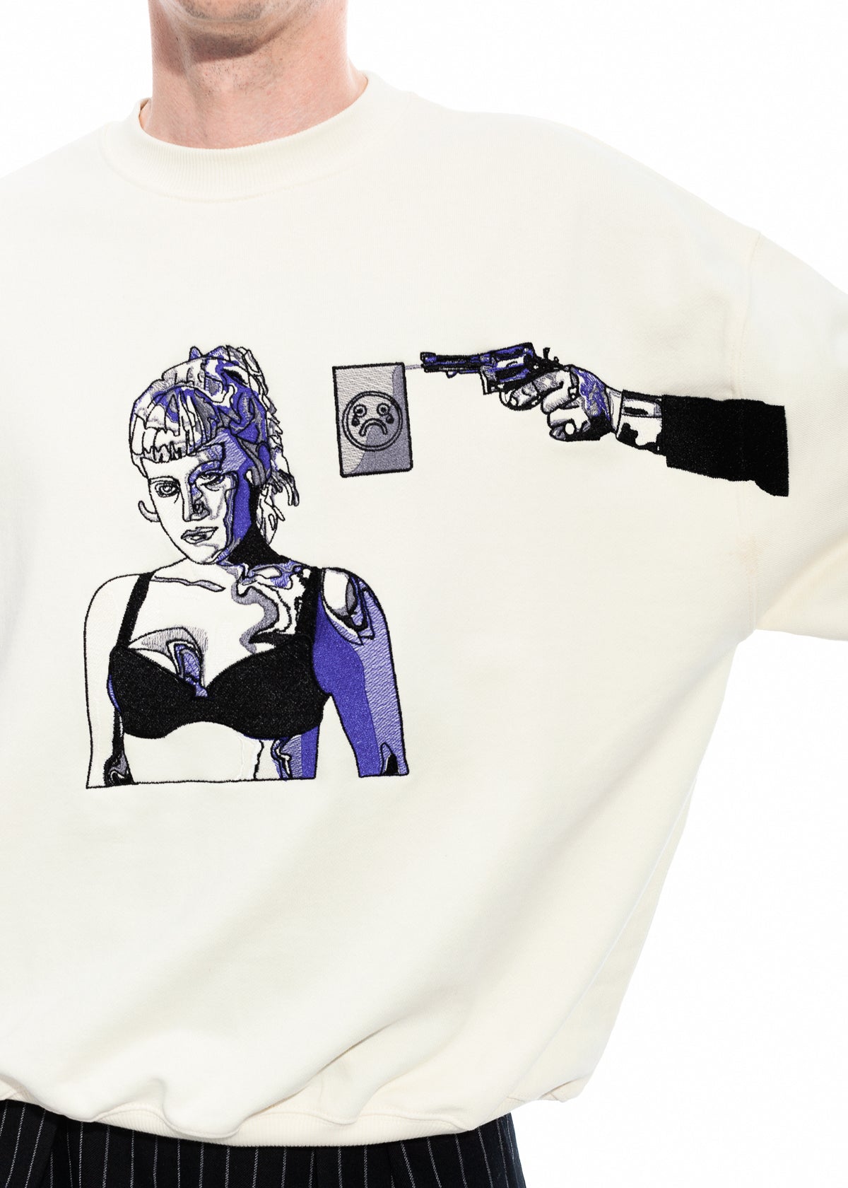 Tearless Highway Organic Cotton Crew Neck Sweater