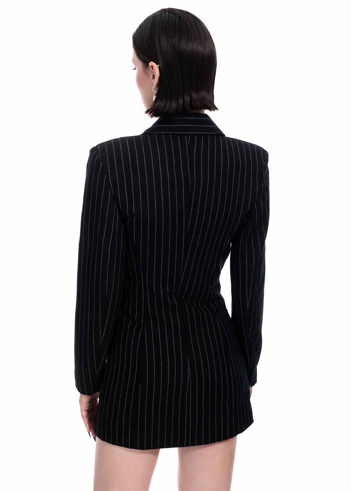 Pinstripe Blazer Dress