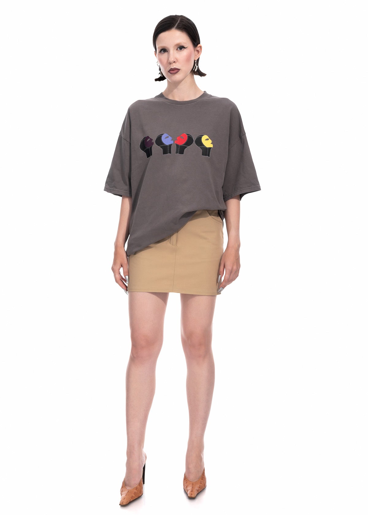 Family Portrait T-shirt in Grey Organic Cotton