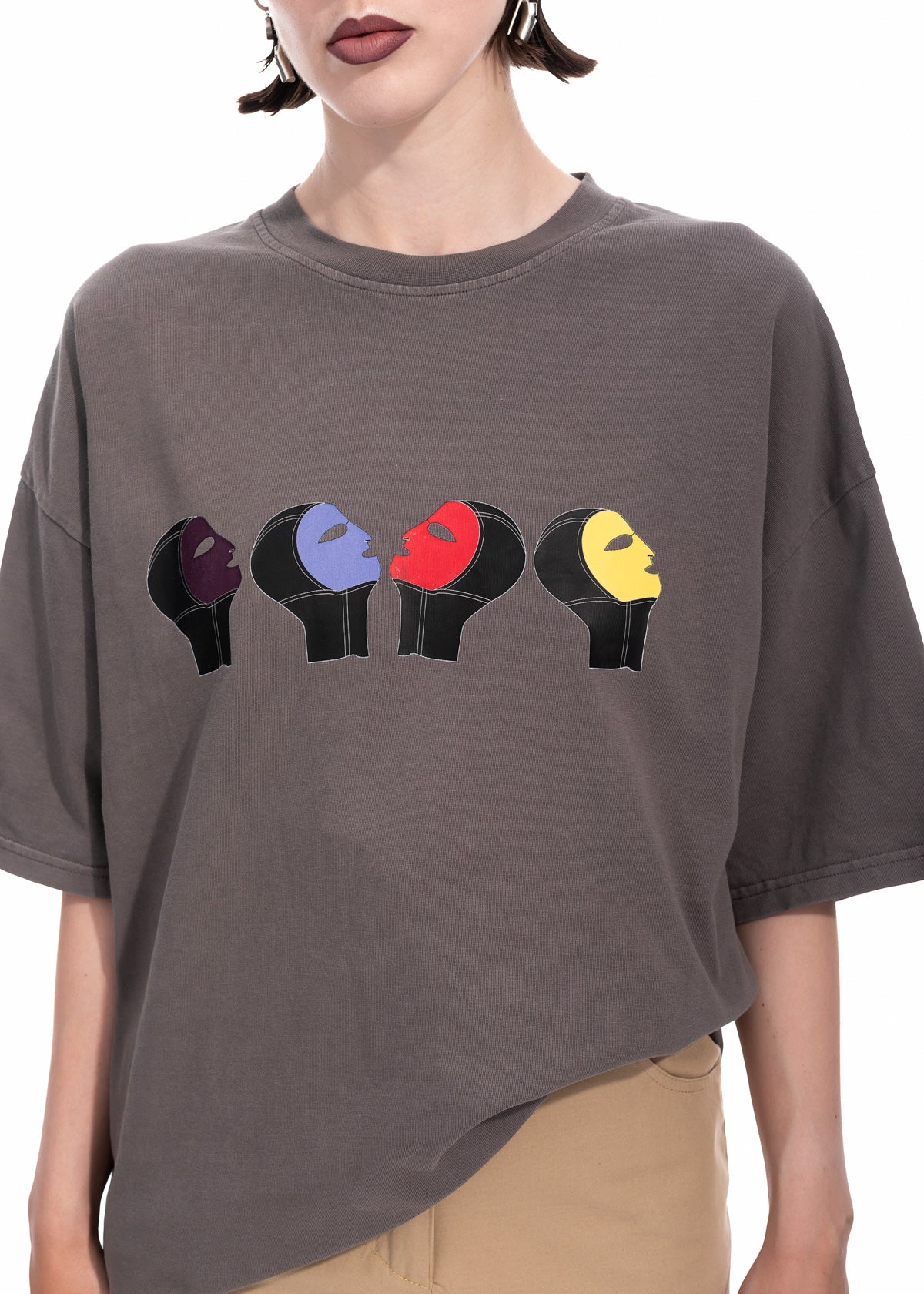 Family Portrait T-shirt in Grey Organic Cotton