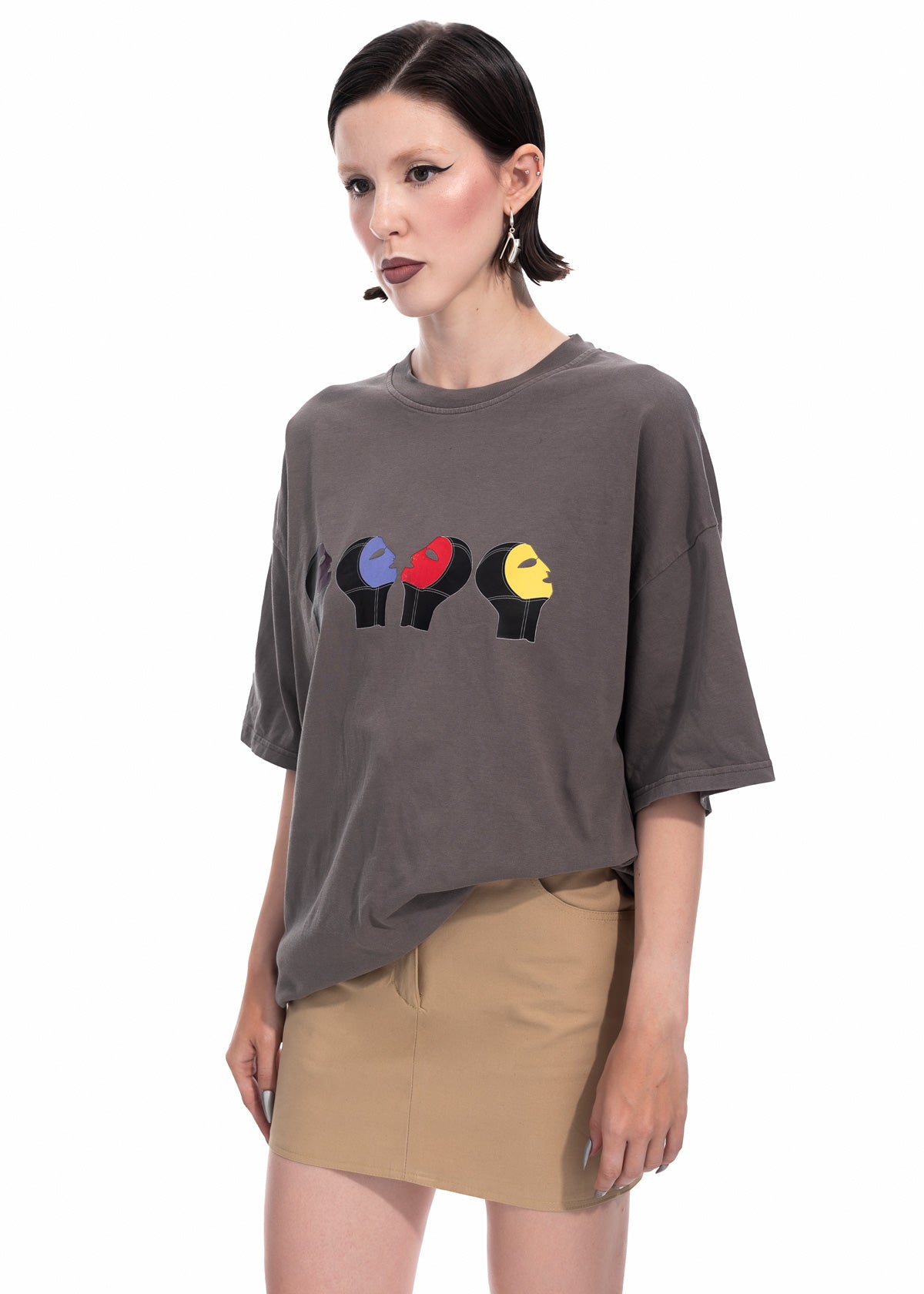 Family Portrait T-shirt in Grey Organic Cotton