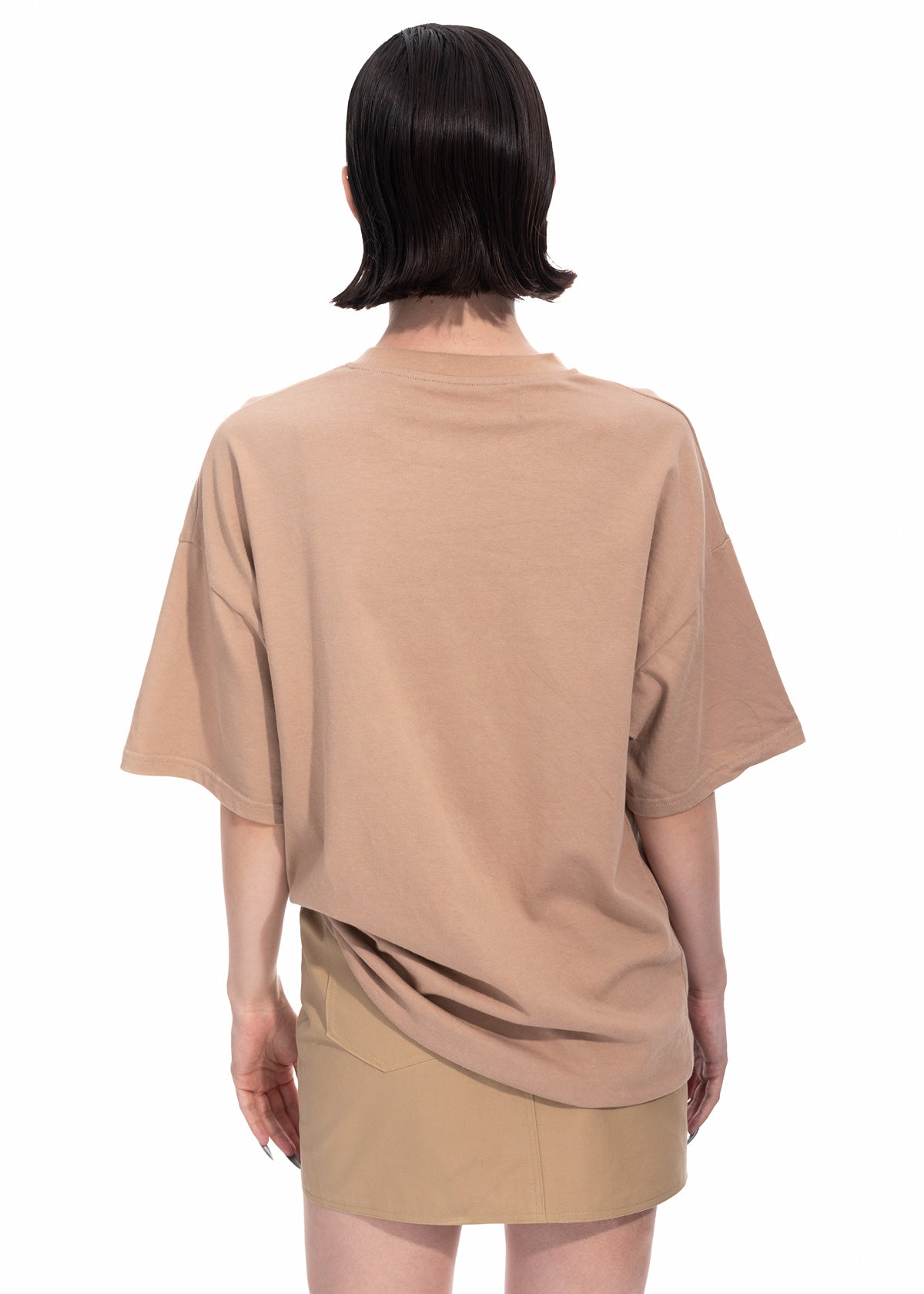 Family Portrait T-shirt in Beige Organic Cotton