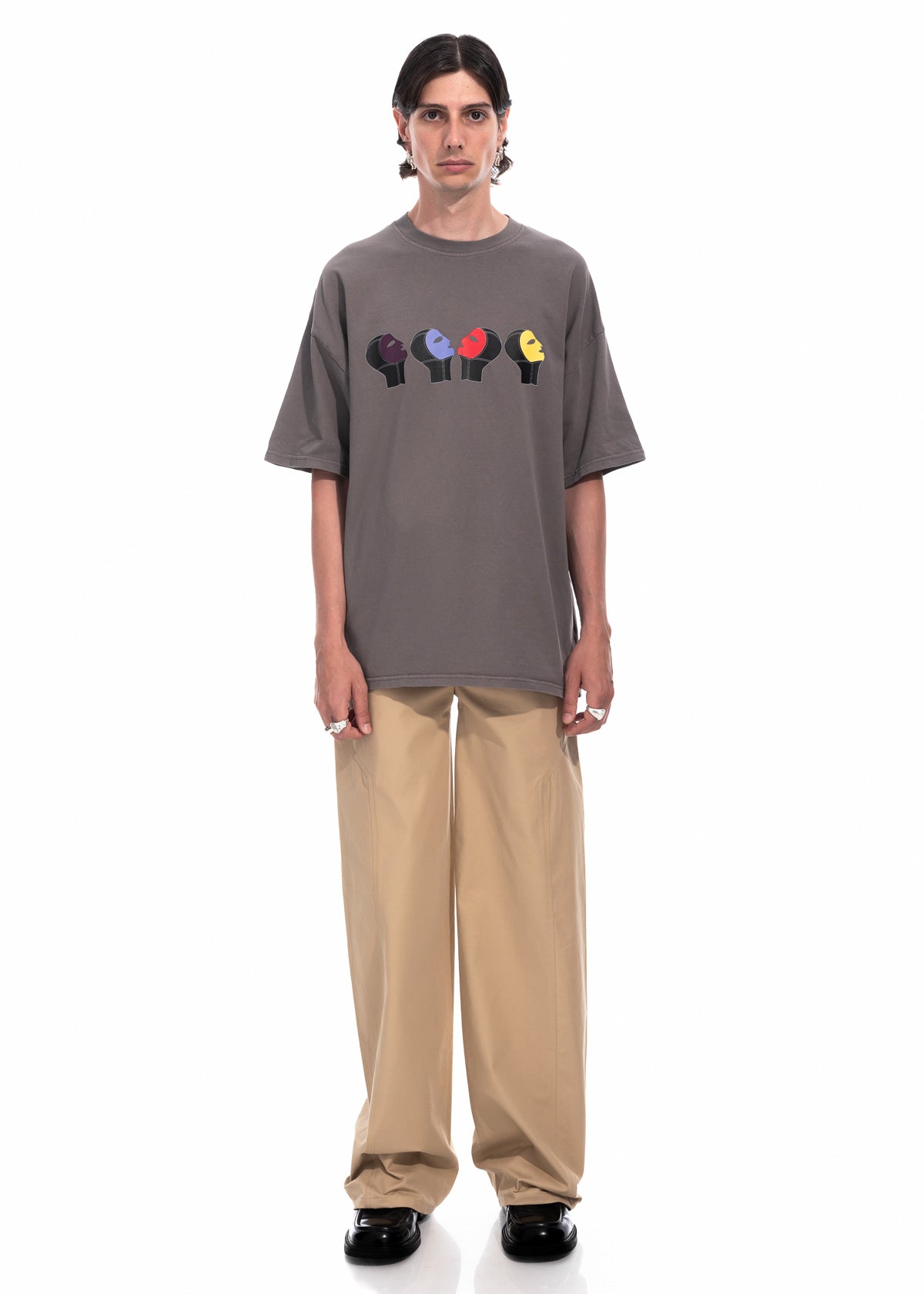 Family Portrait T-shirt in Grey Organic Cotton
