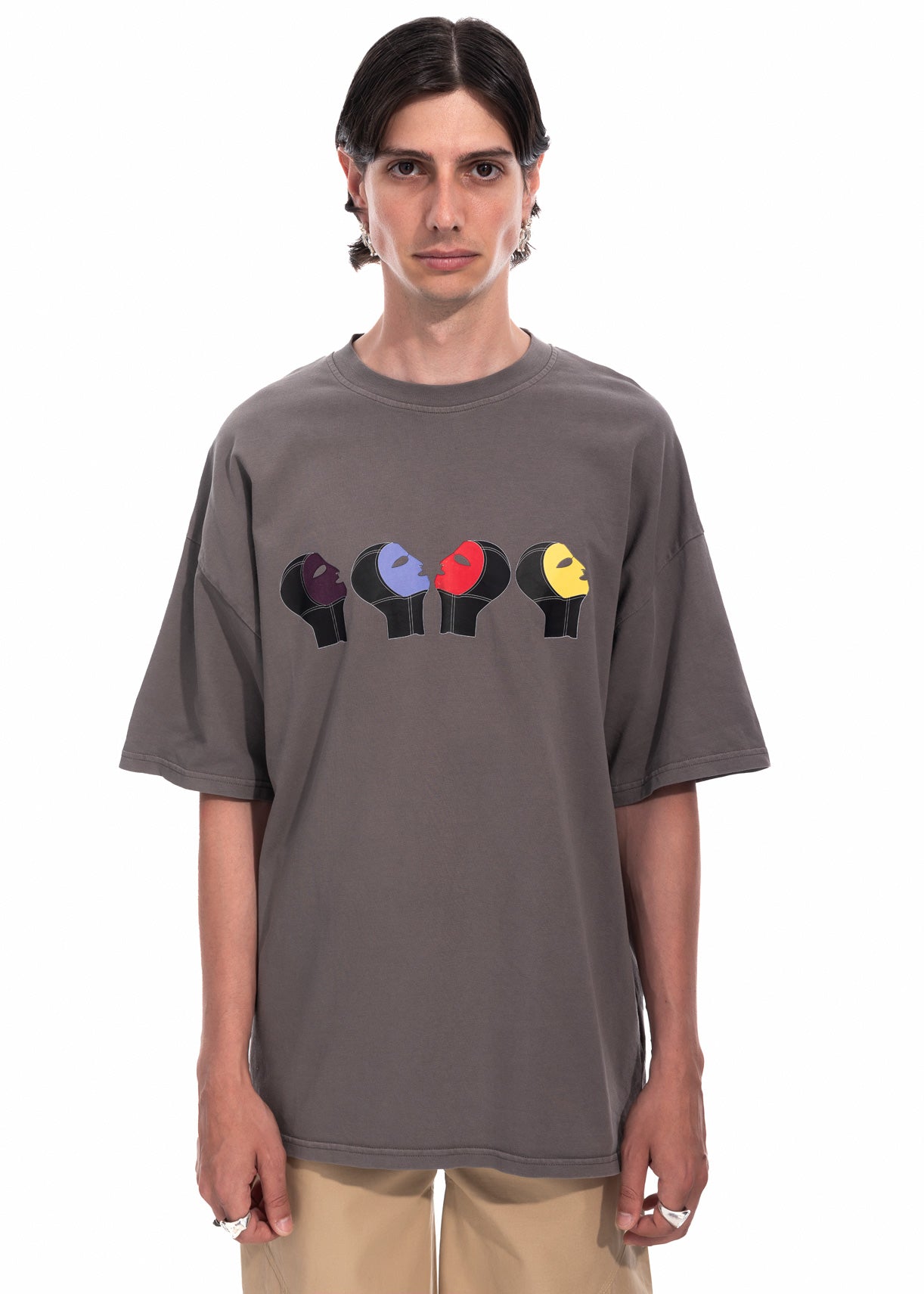 Family Portrait T-shirt in Grey Organic Cotton