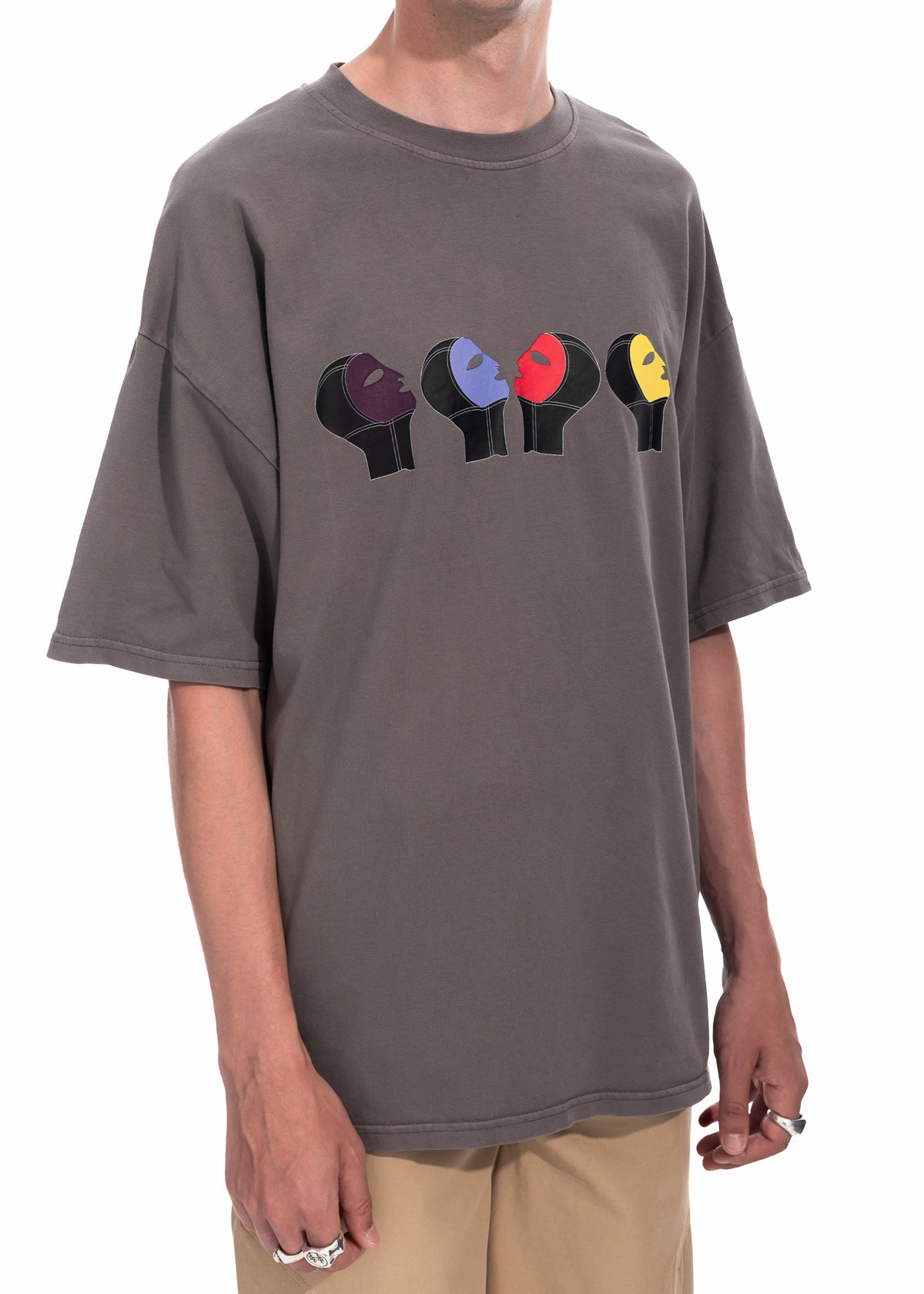 Family Portrait T-shirt in Grey Organic Cotton