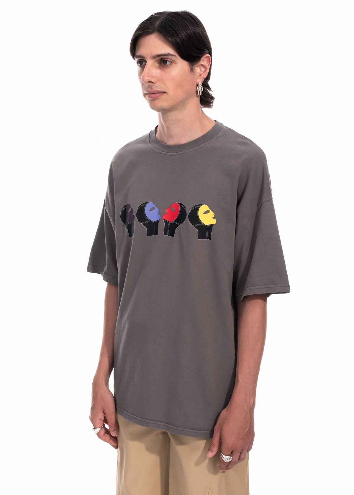 Family Portrait T-shirt in Grey Organic Cotton