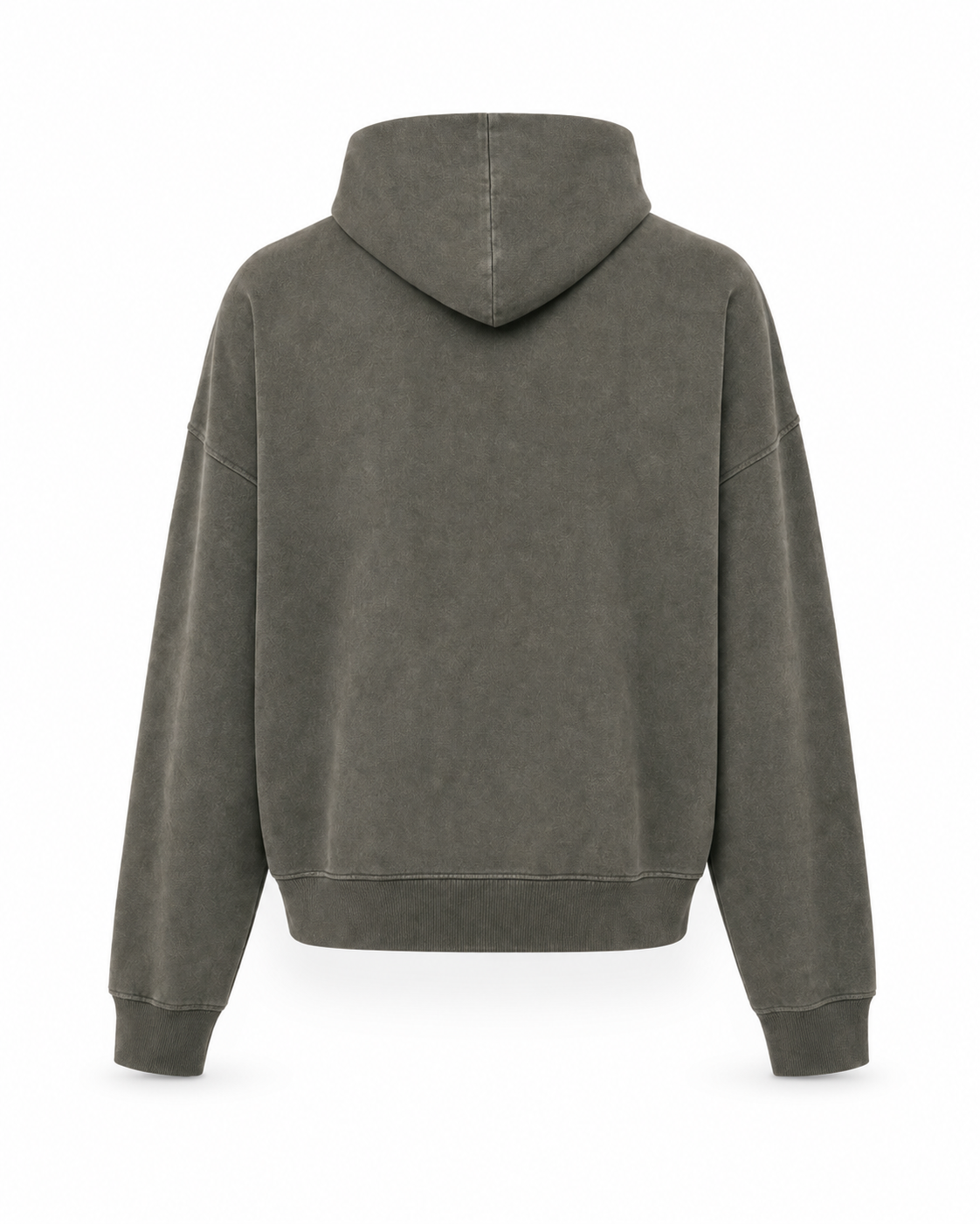 Vintage Washed Organic Cotton Graphic Hoodie Olive