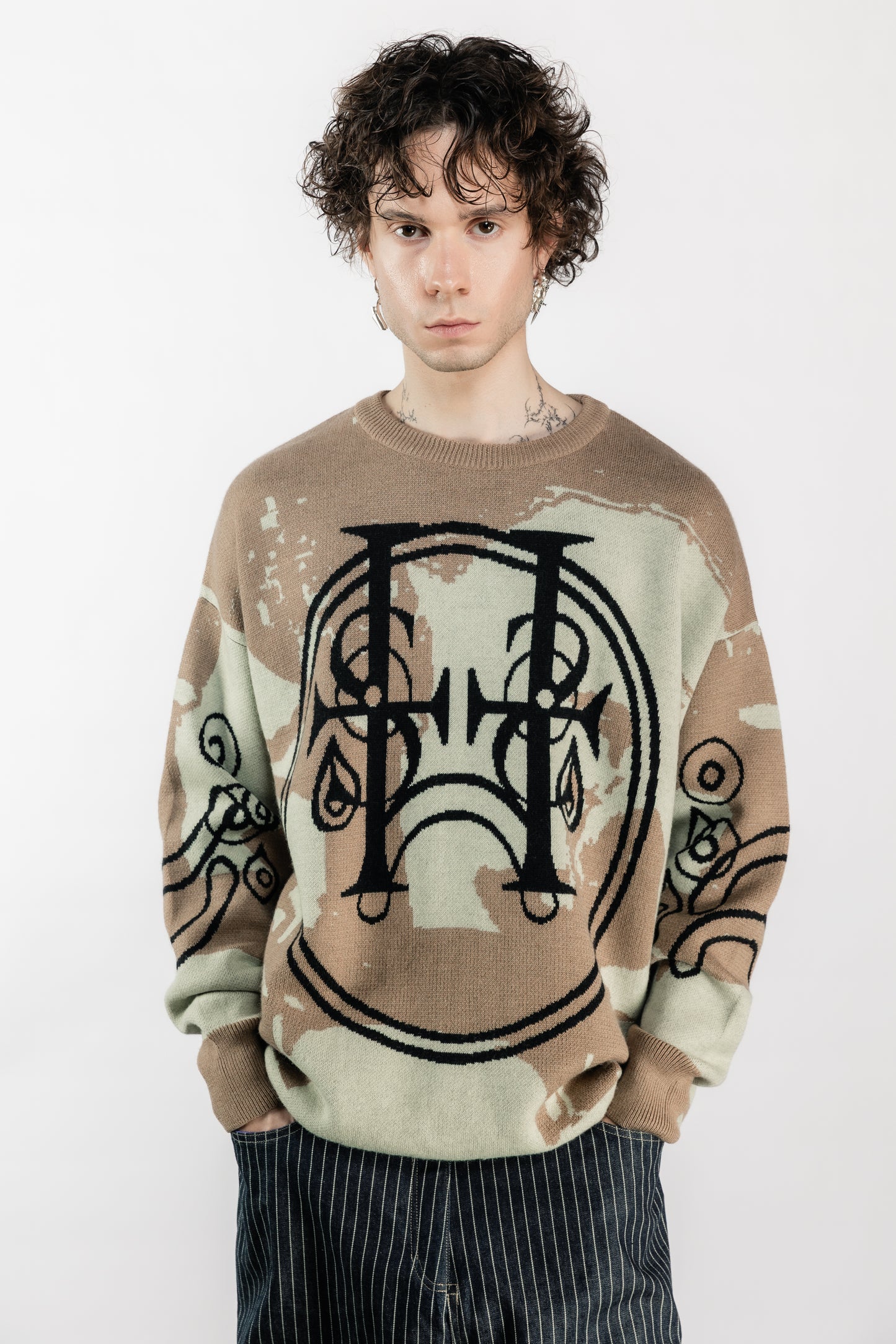 Tearless Beige Cashwool Sweater