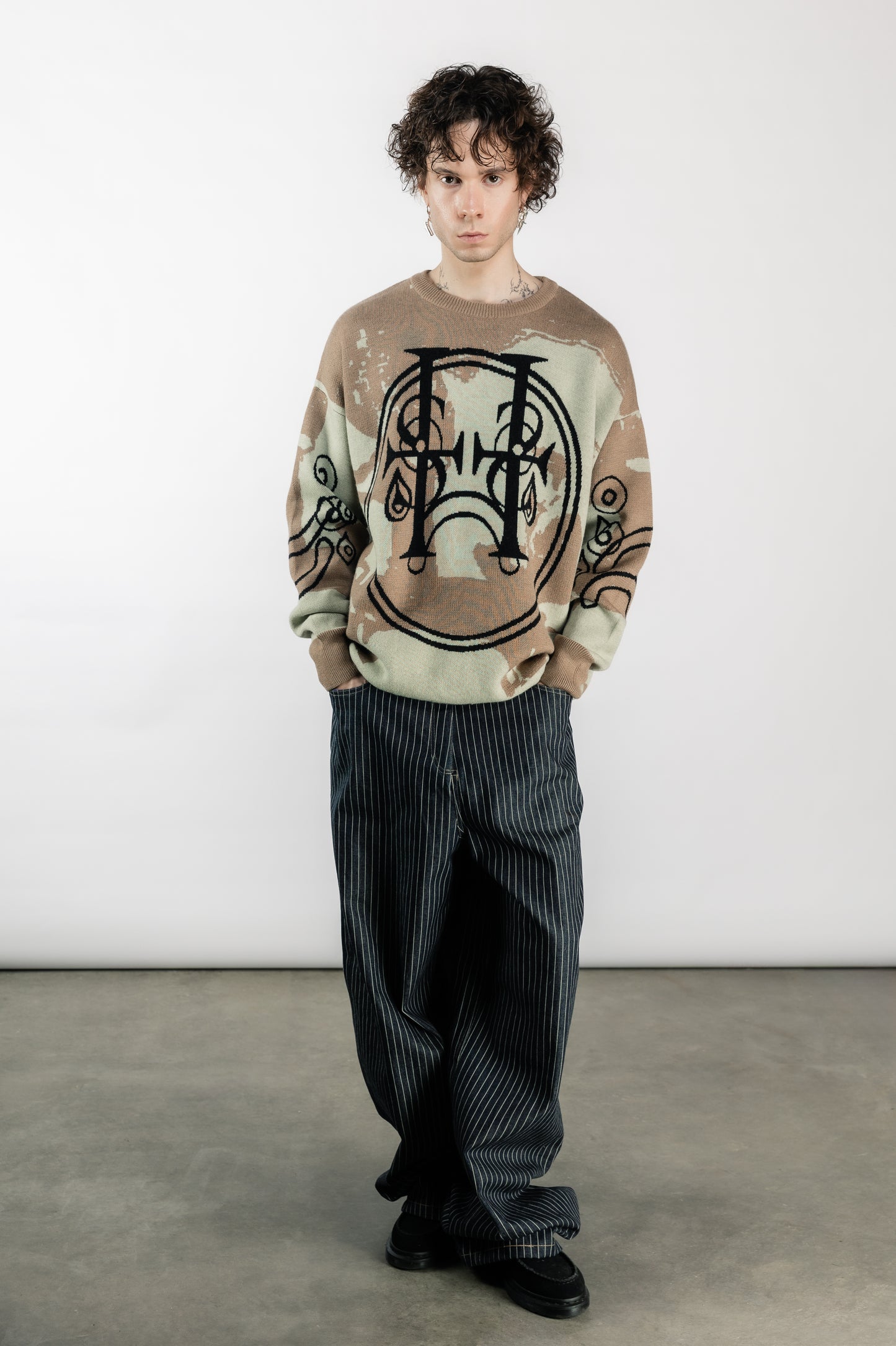 Tearless Beige Cashwool Sweater