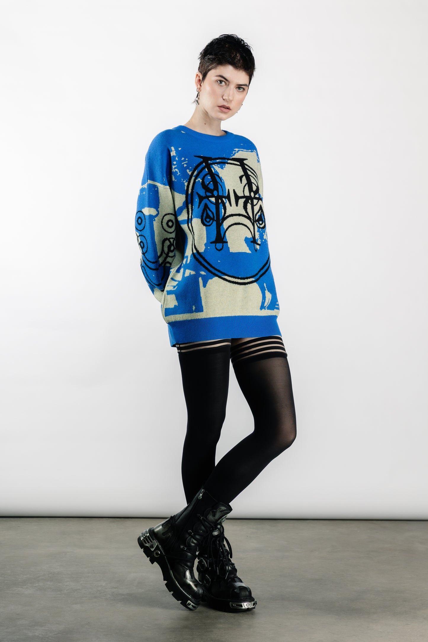 Tearless Blue Cashwool Sweater