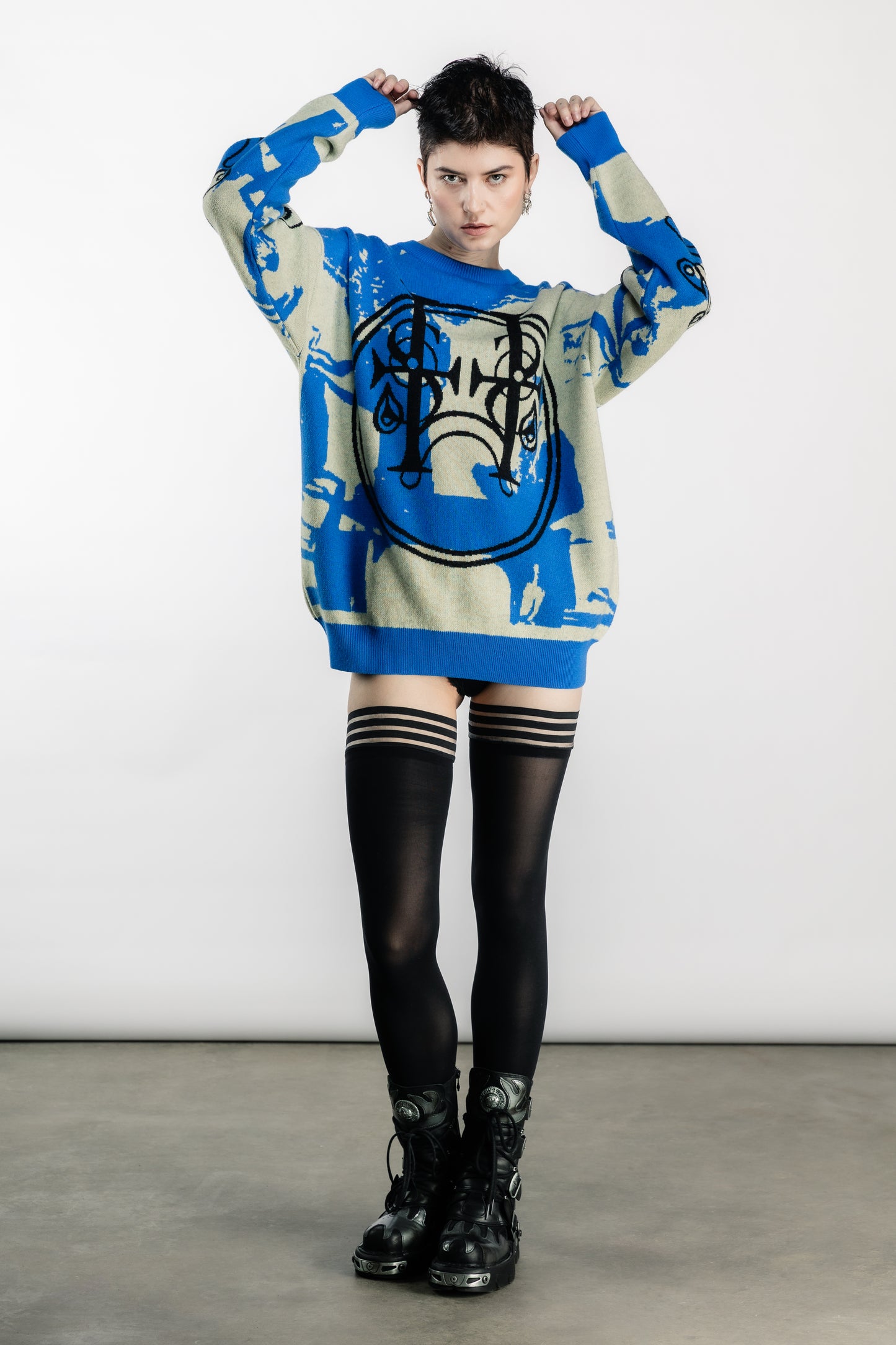 Tearless Blue Cashwool Sweater
