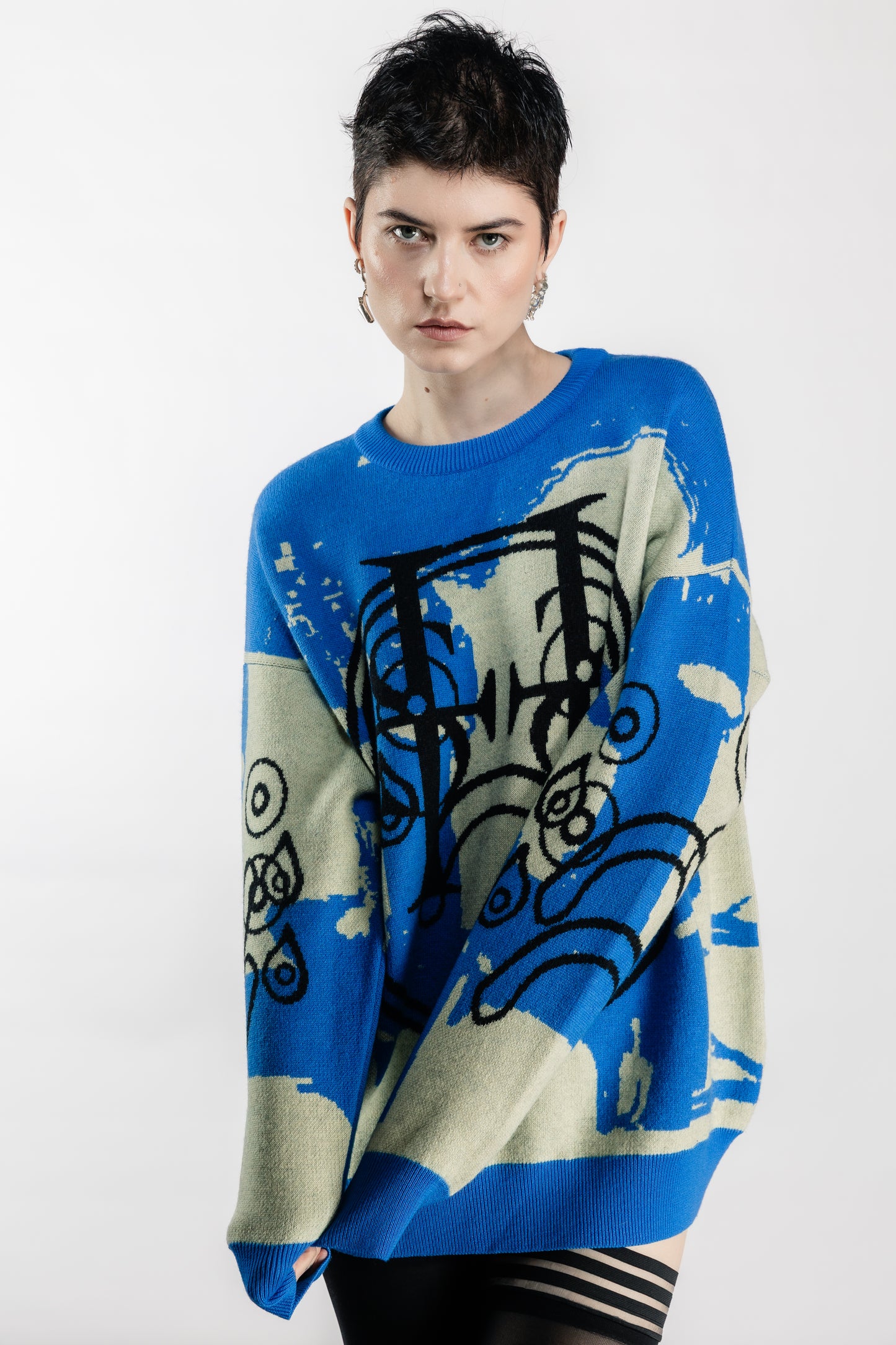 Tearless Blue Cashwool Sweater