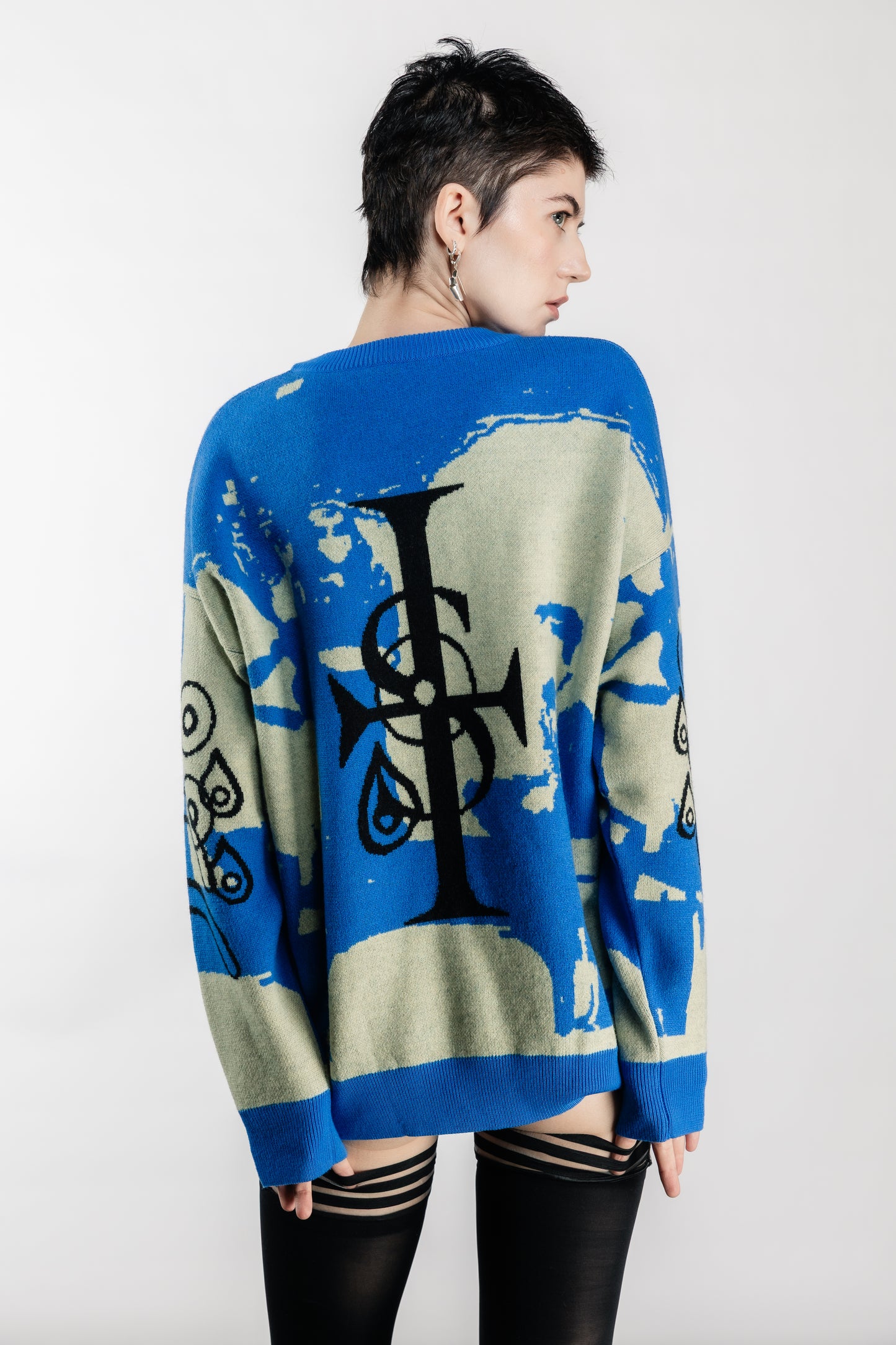 Tearless Blue Cashwool Sweater