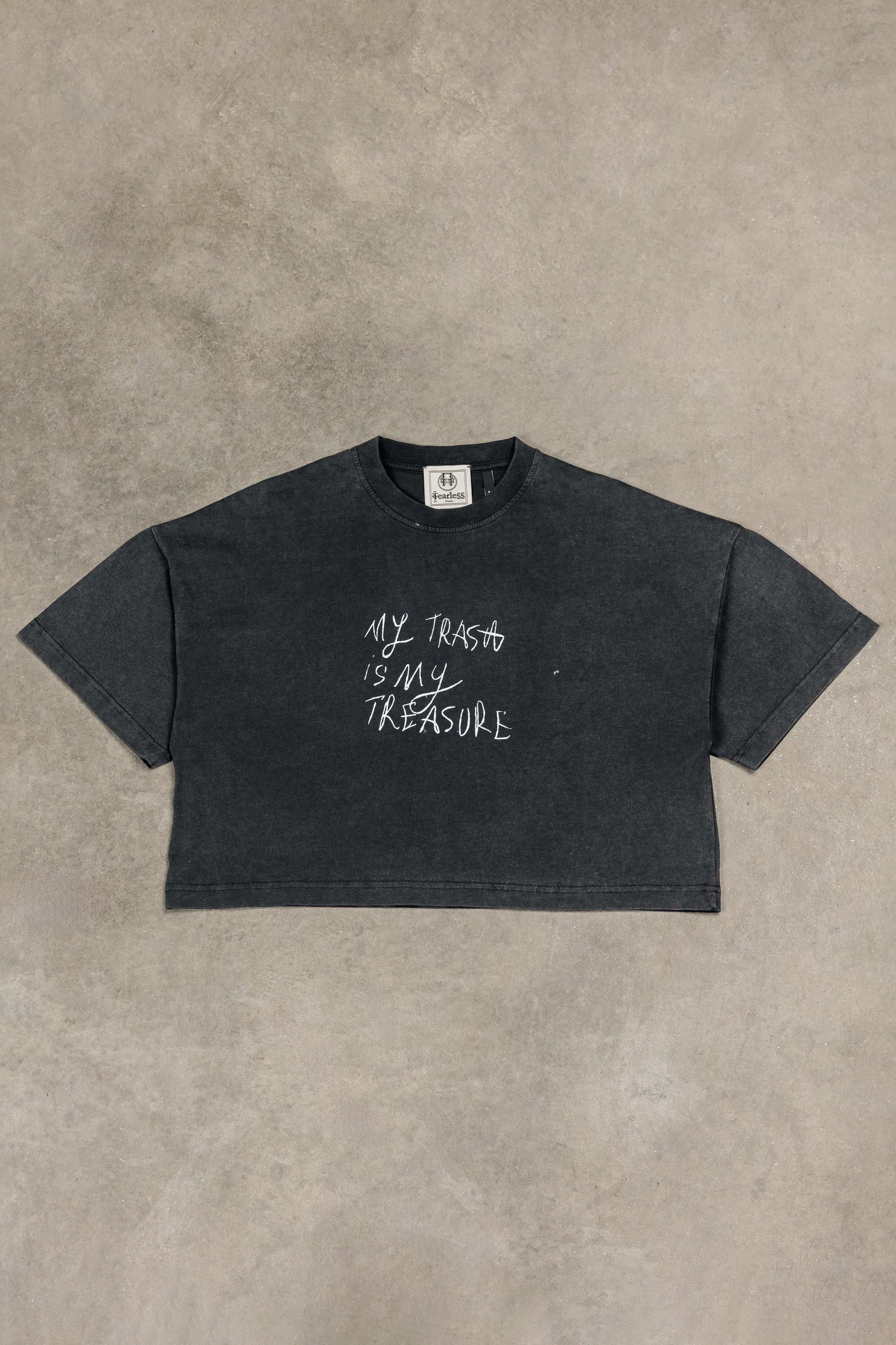 “My trash is my treasure” cropped t-shirt