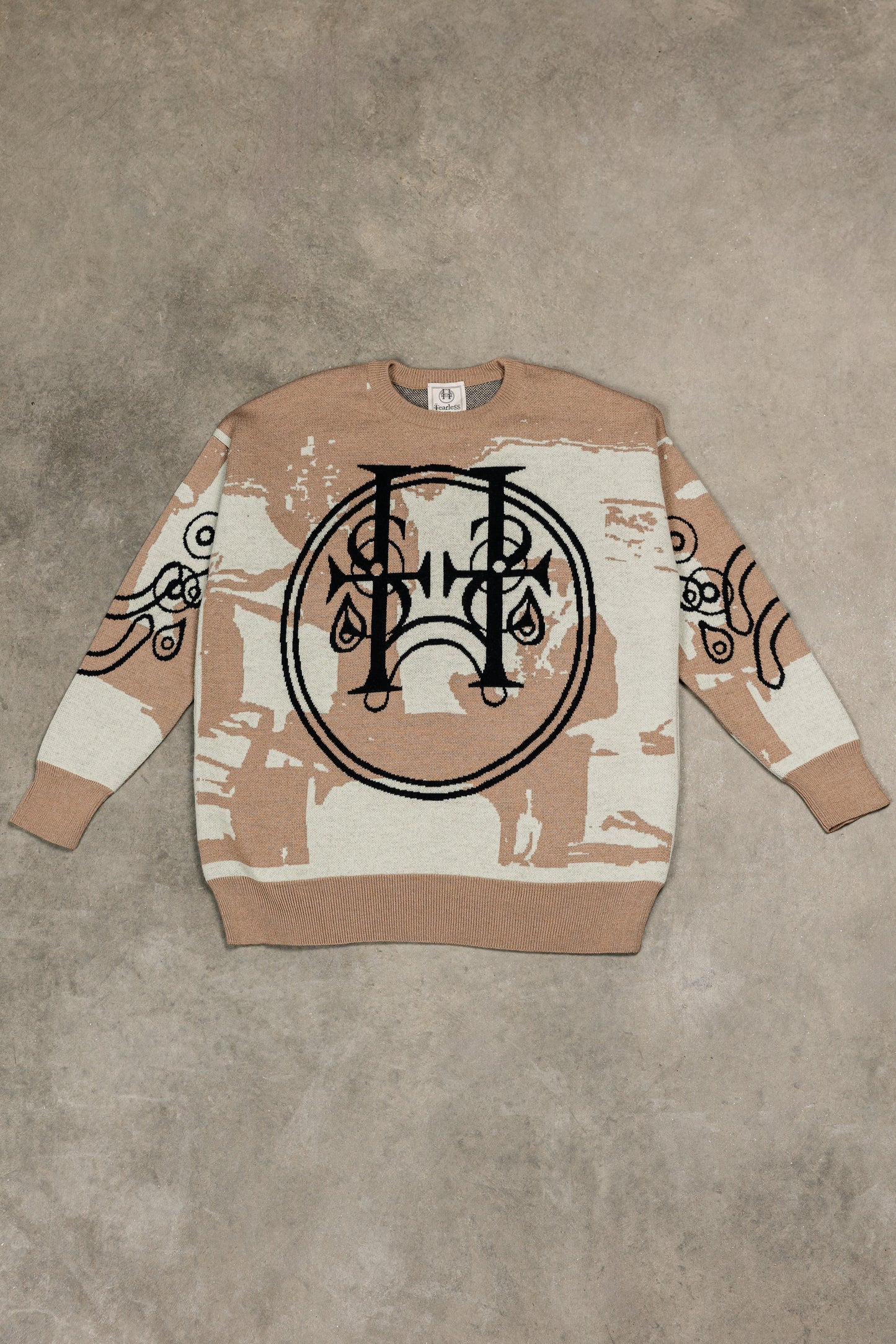 Tearless Beige Cashwool Sweater