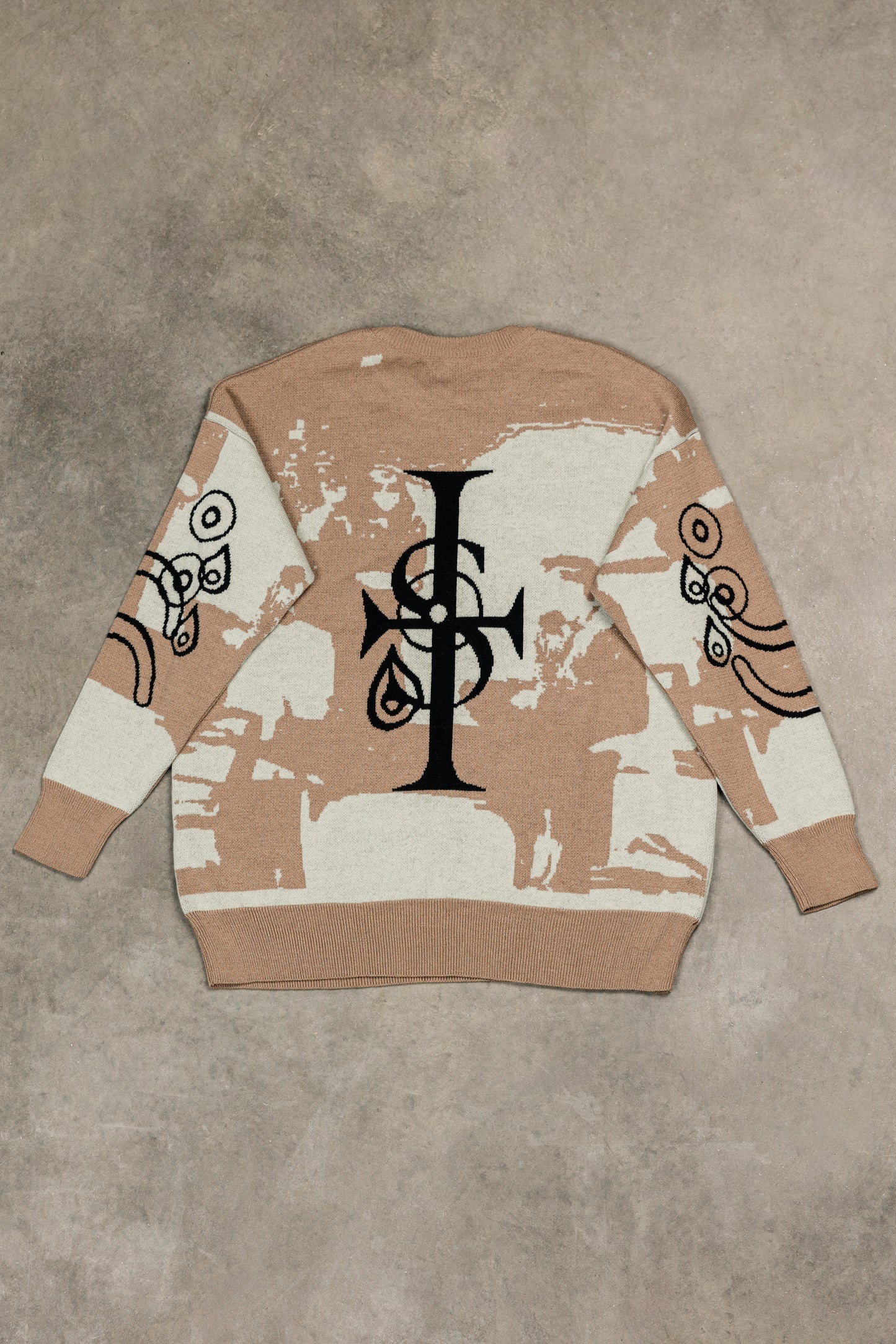 Tearless Beige Cashwool Sweater
